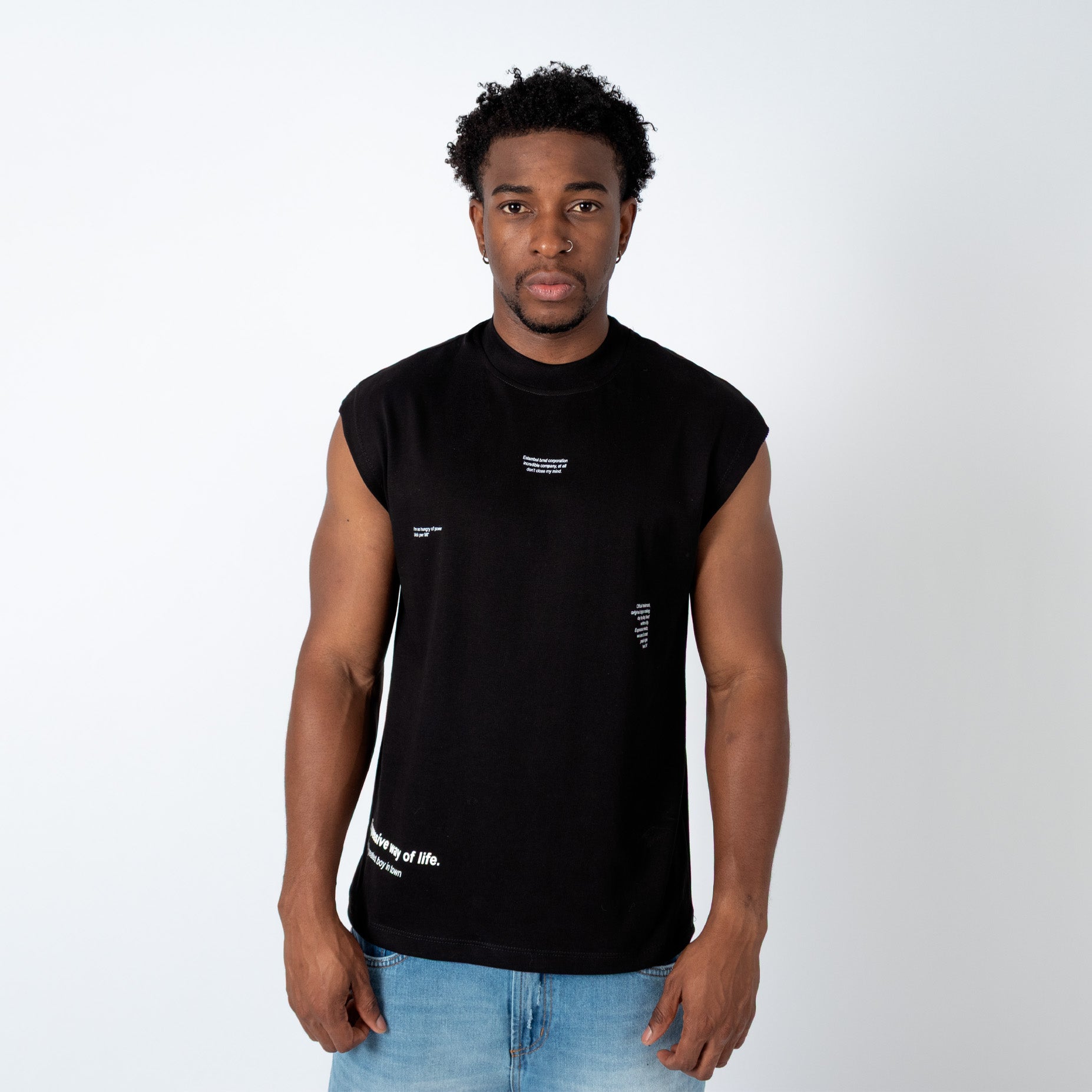 Camisilla hombre expresive