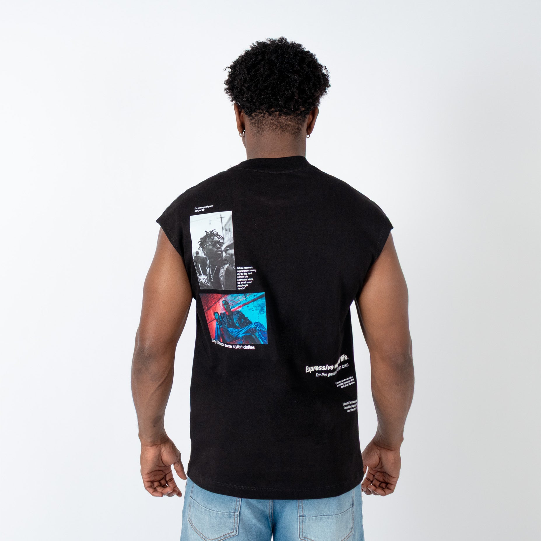 Camisilla hombre expresive