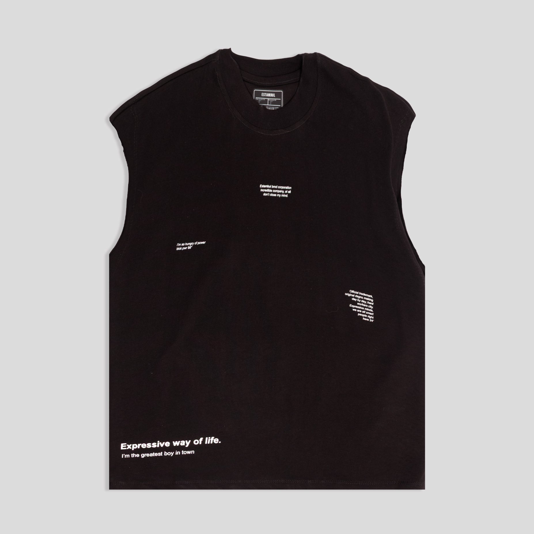 Camisilla hombre expresive