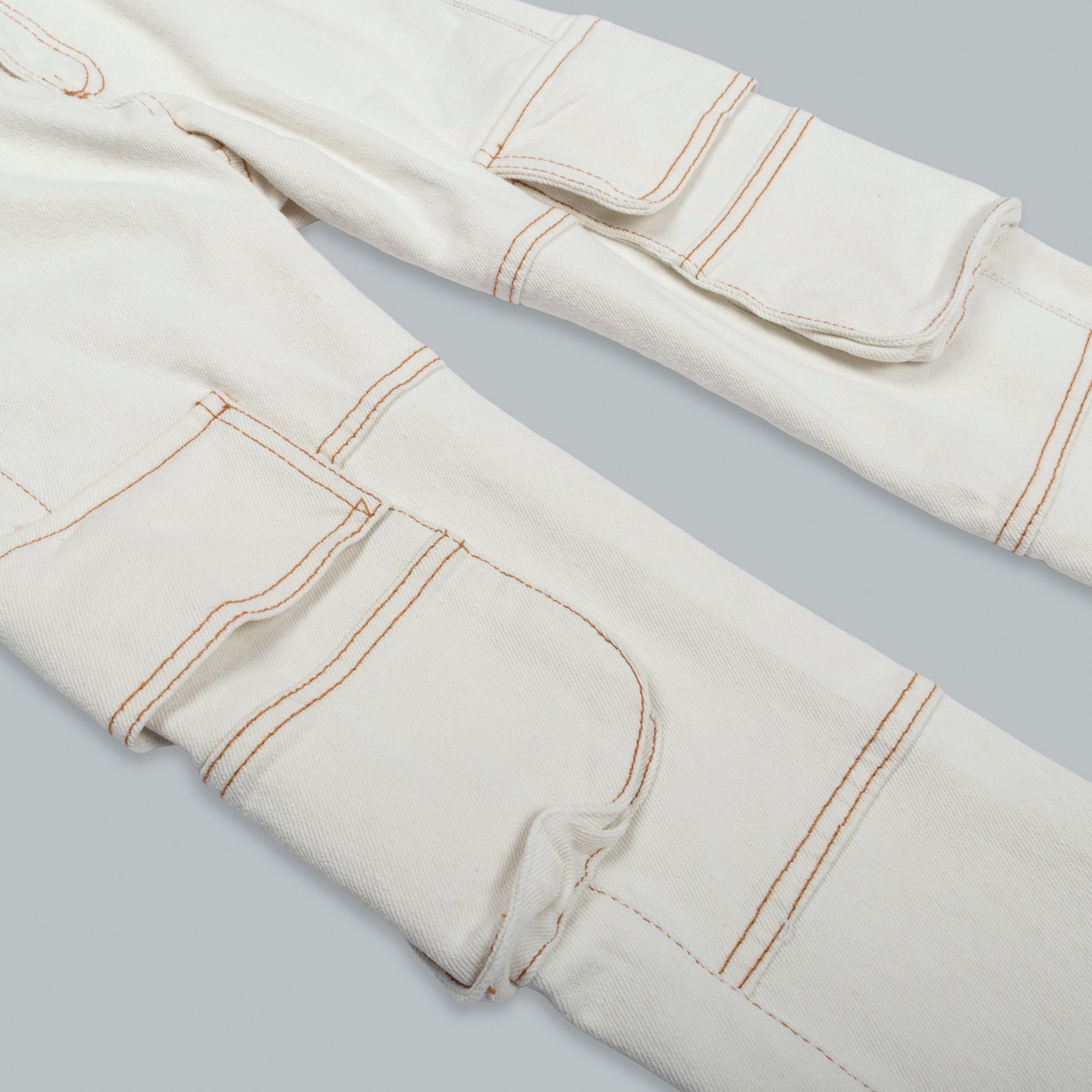 Jean niño cargo blanco