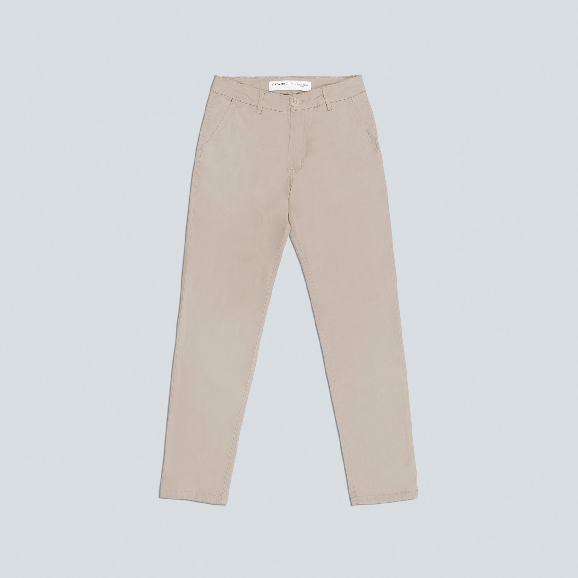 Pantalón hombre dril beige