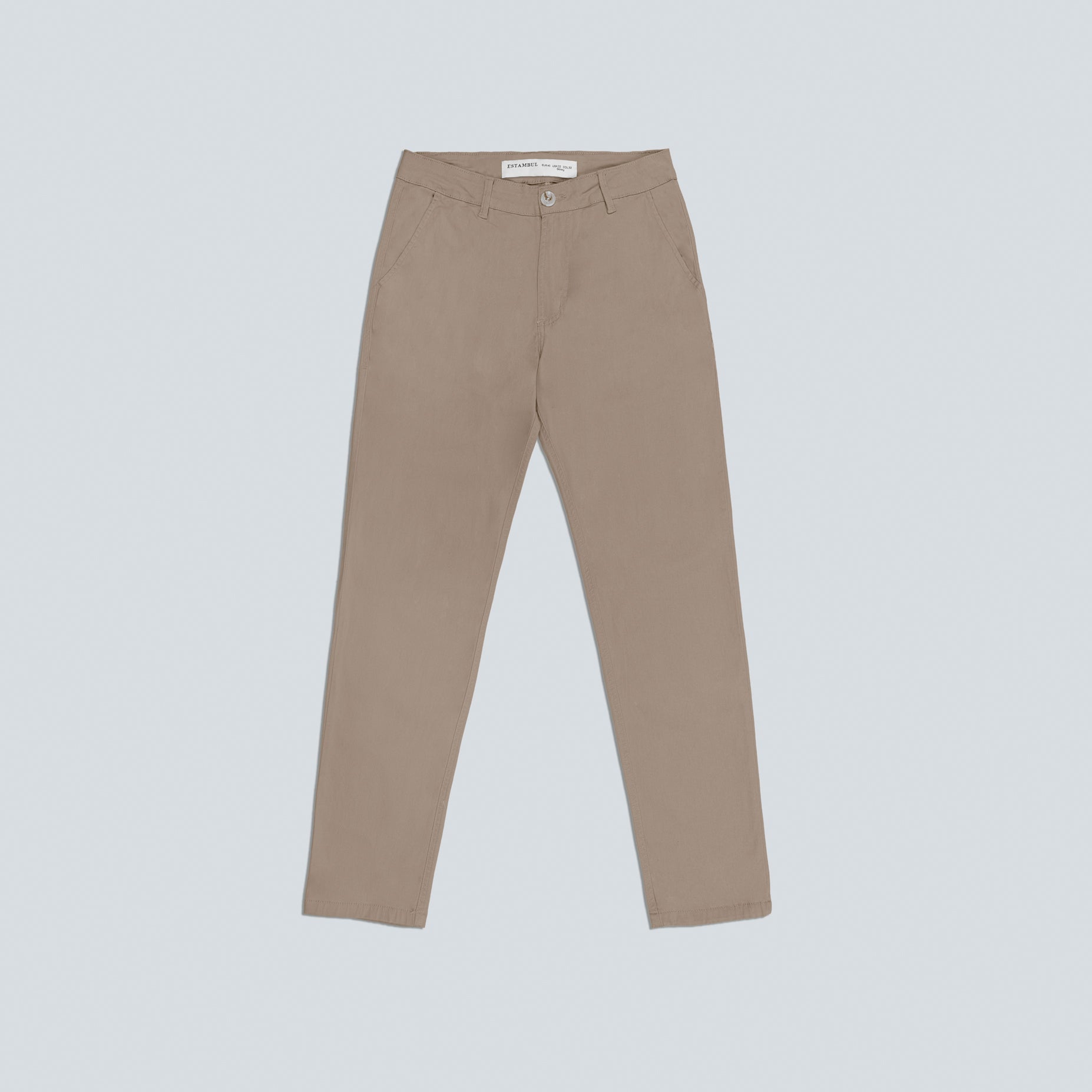 Pantalón hombre dril cafe