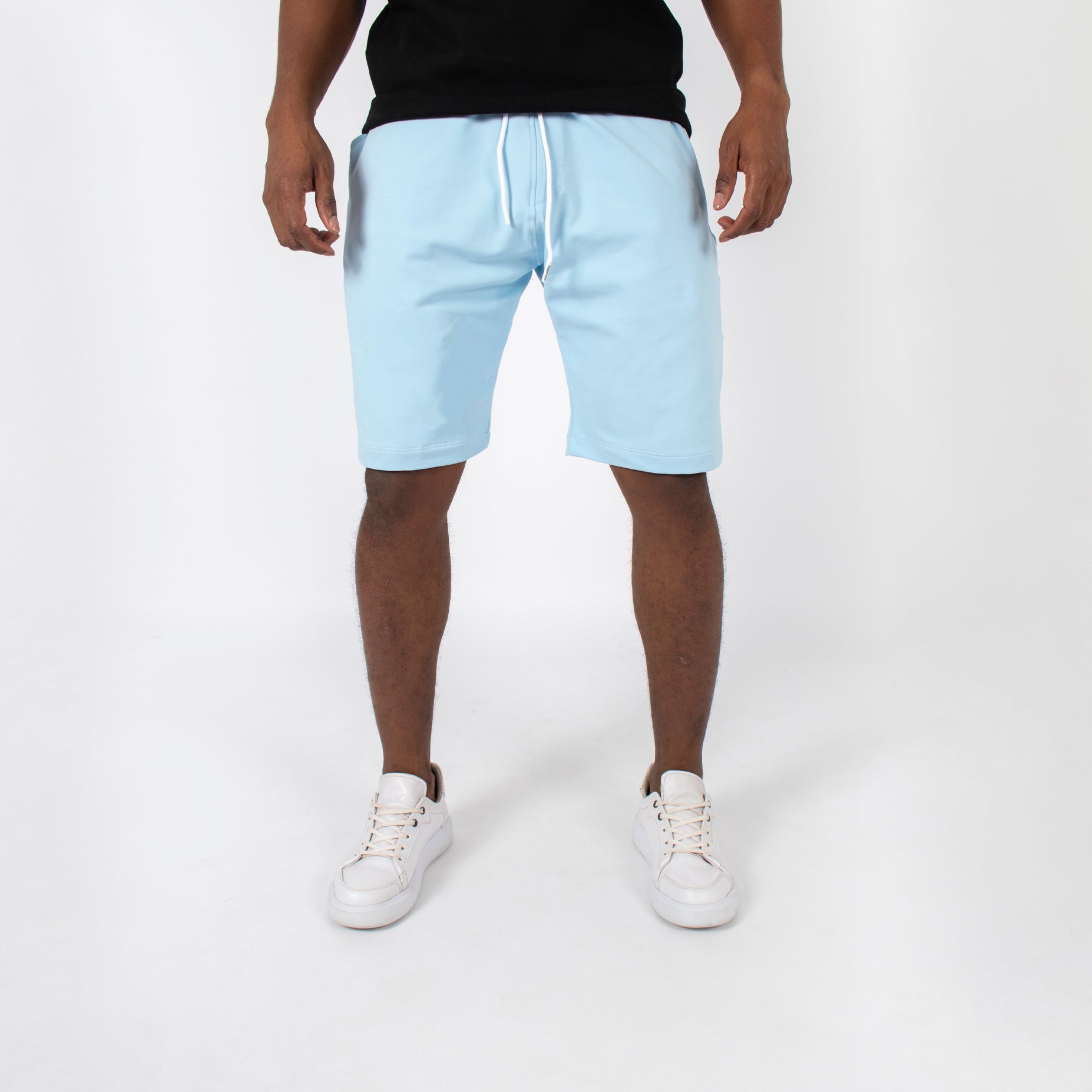 Pantaloneta hombre burda azul