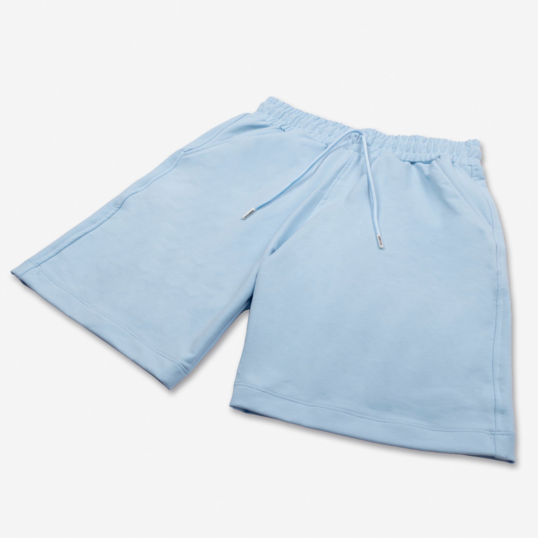Pantaloneta  hombre burda azul