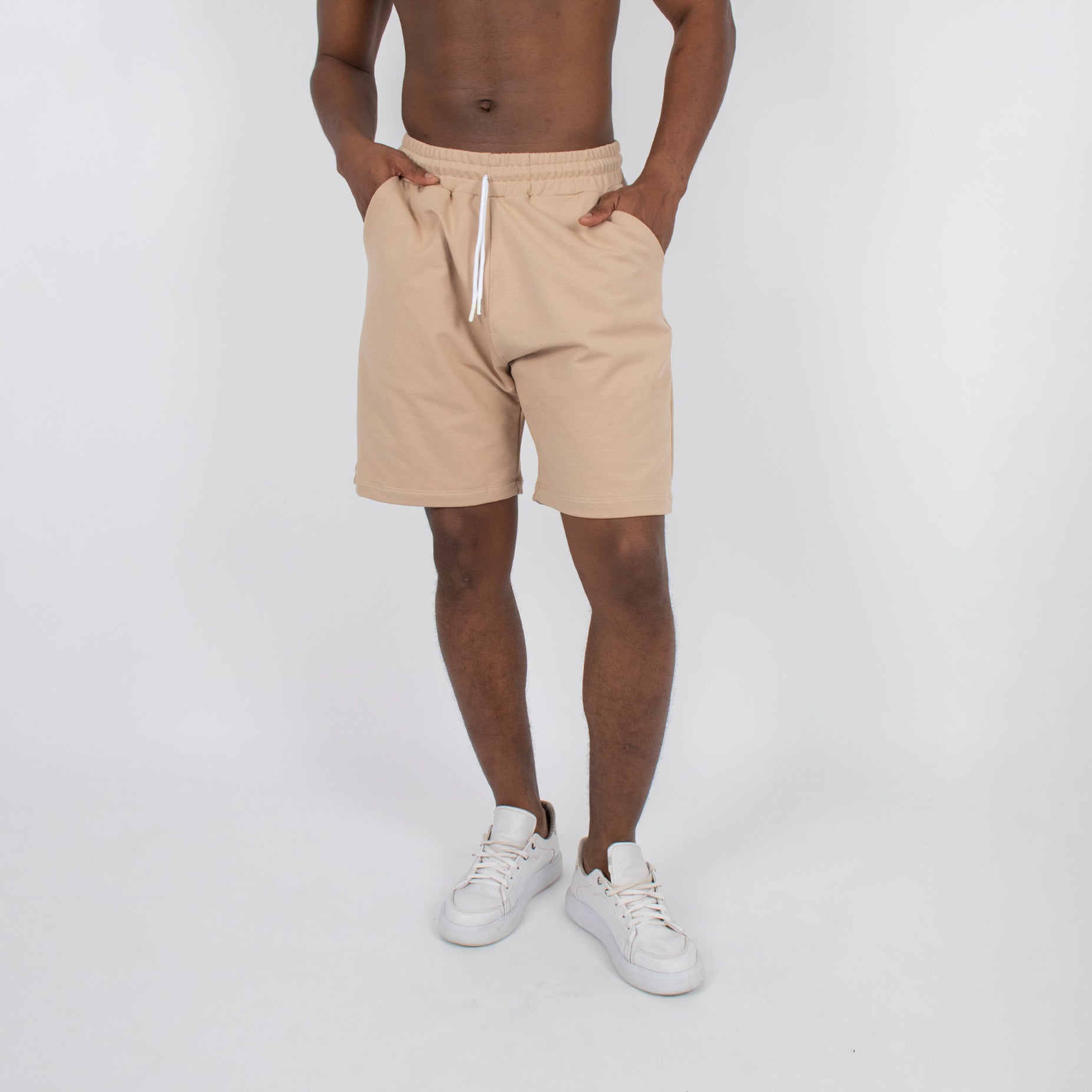 Pantaloneta básica hombre camel