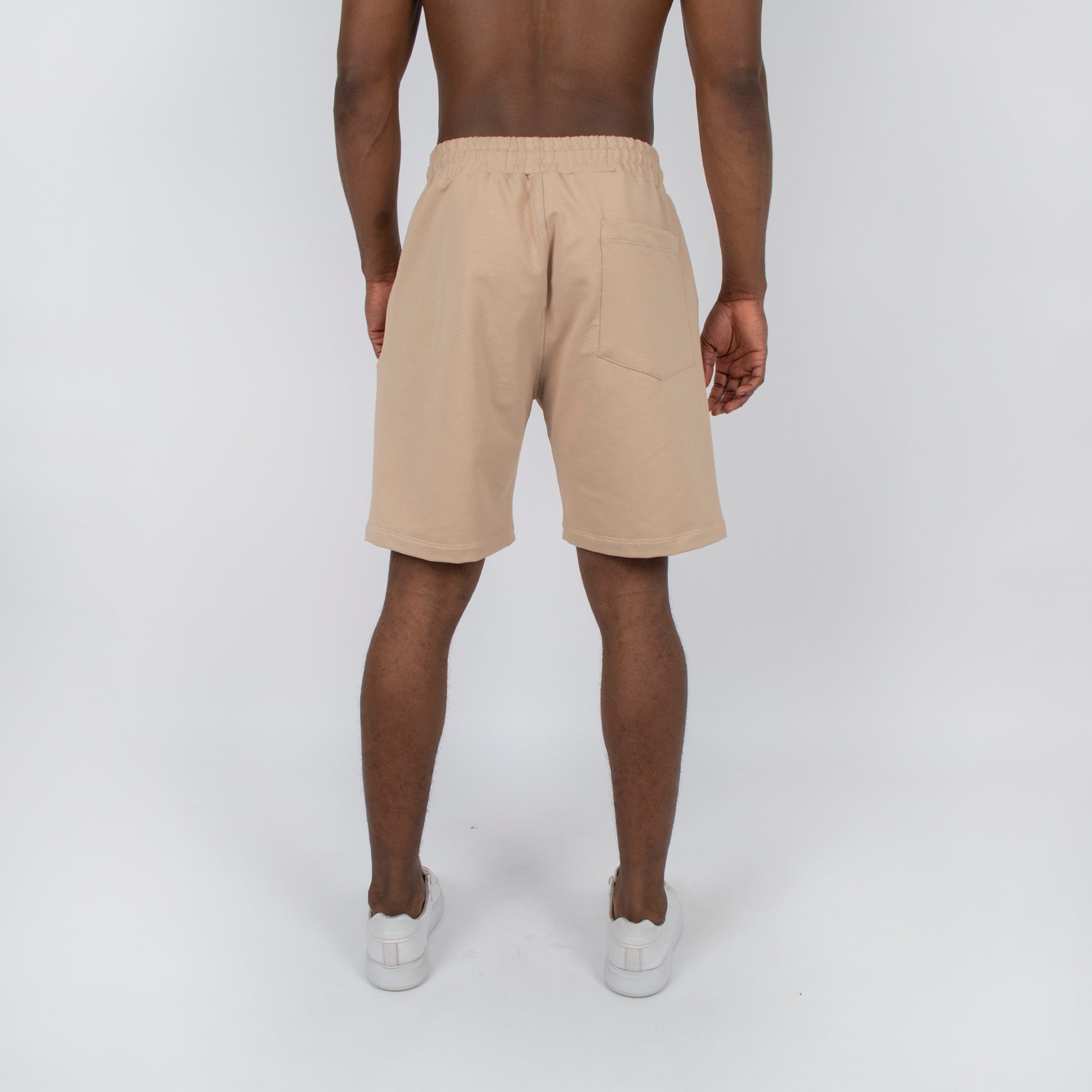 Pantaloneta hombre burda camel