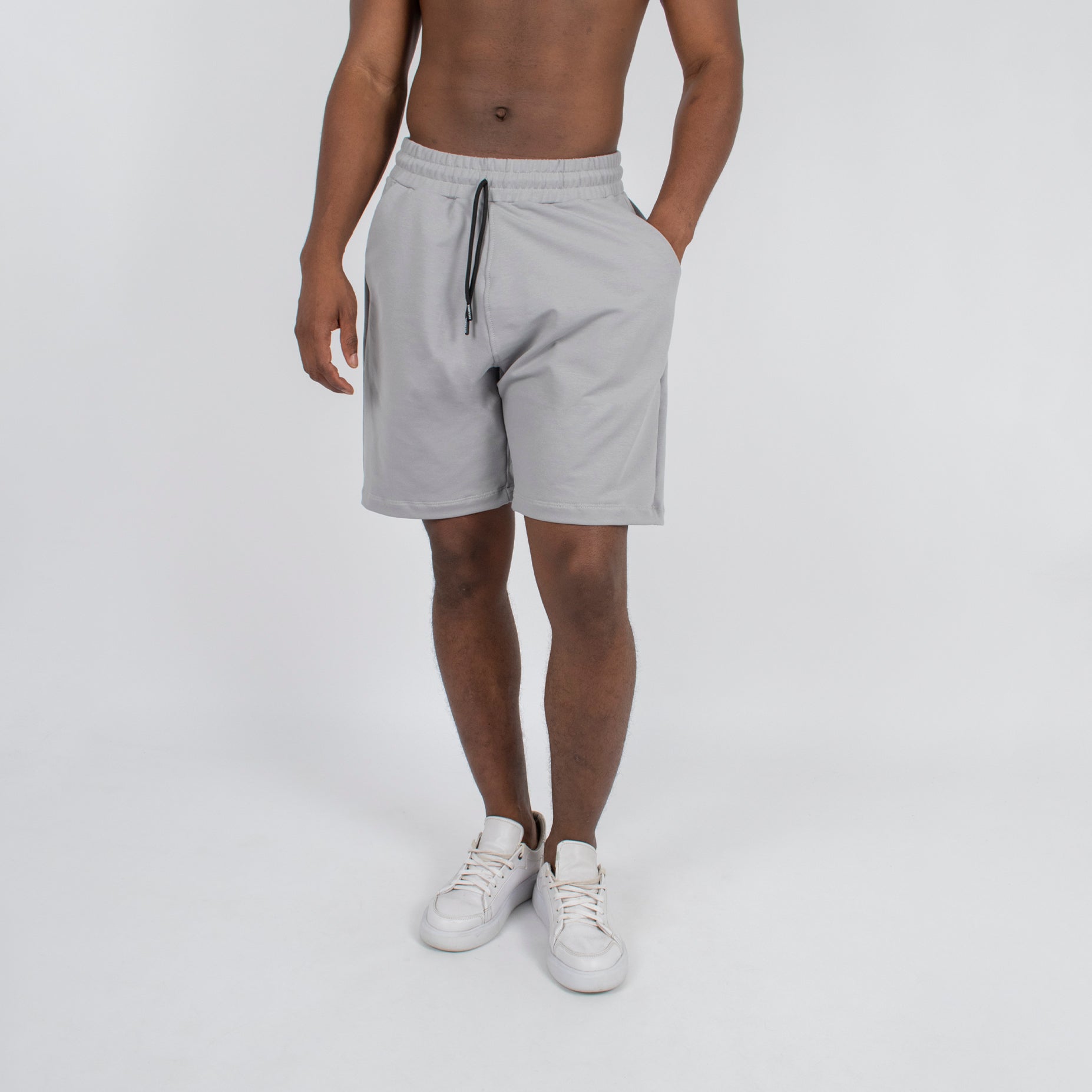 Pantaloneta hombre burda gris