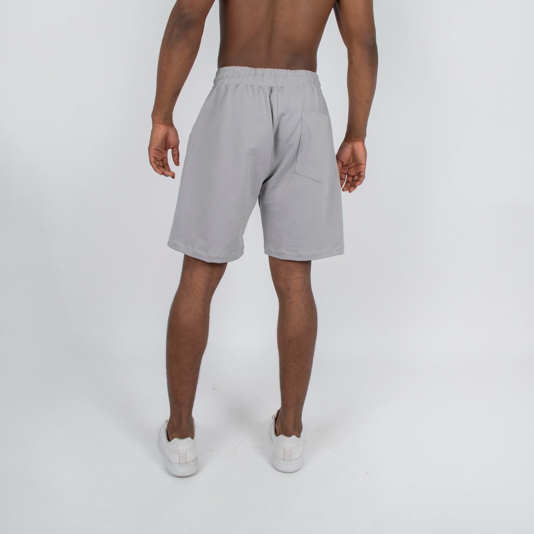 Pantaloneta básica hombre gris