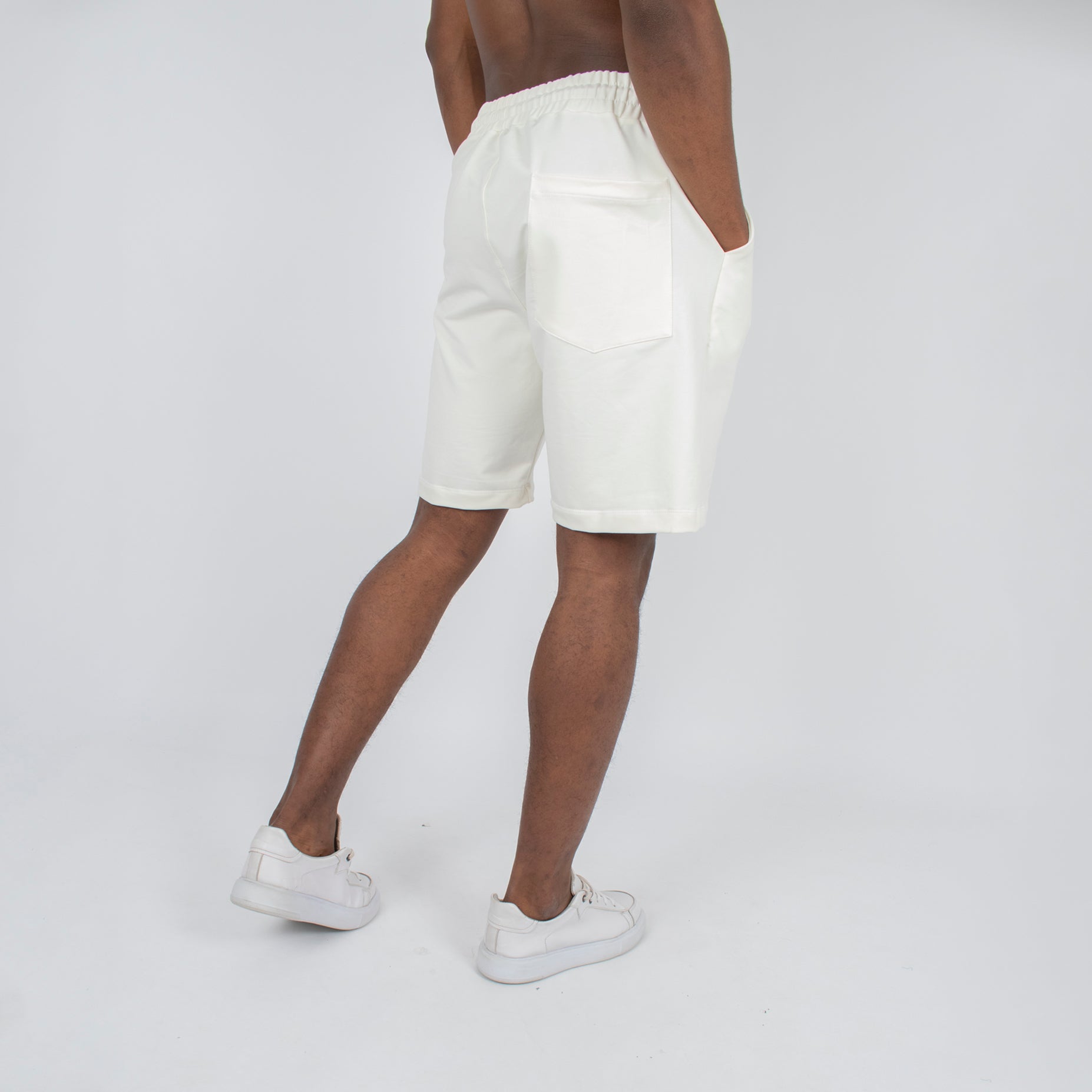 Pantaloneta hombre burda marfil