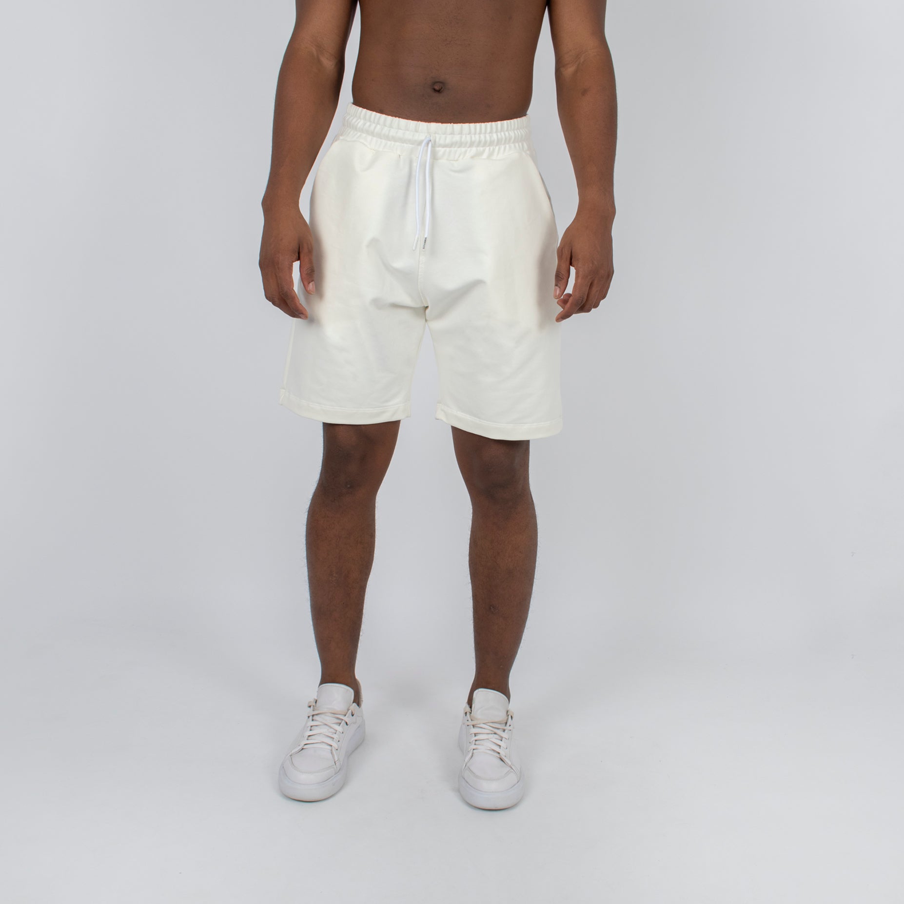 Pantaloneta hombre burda marfil