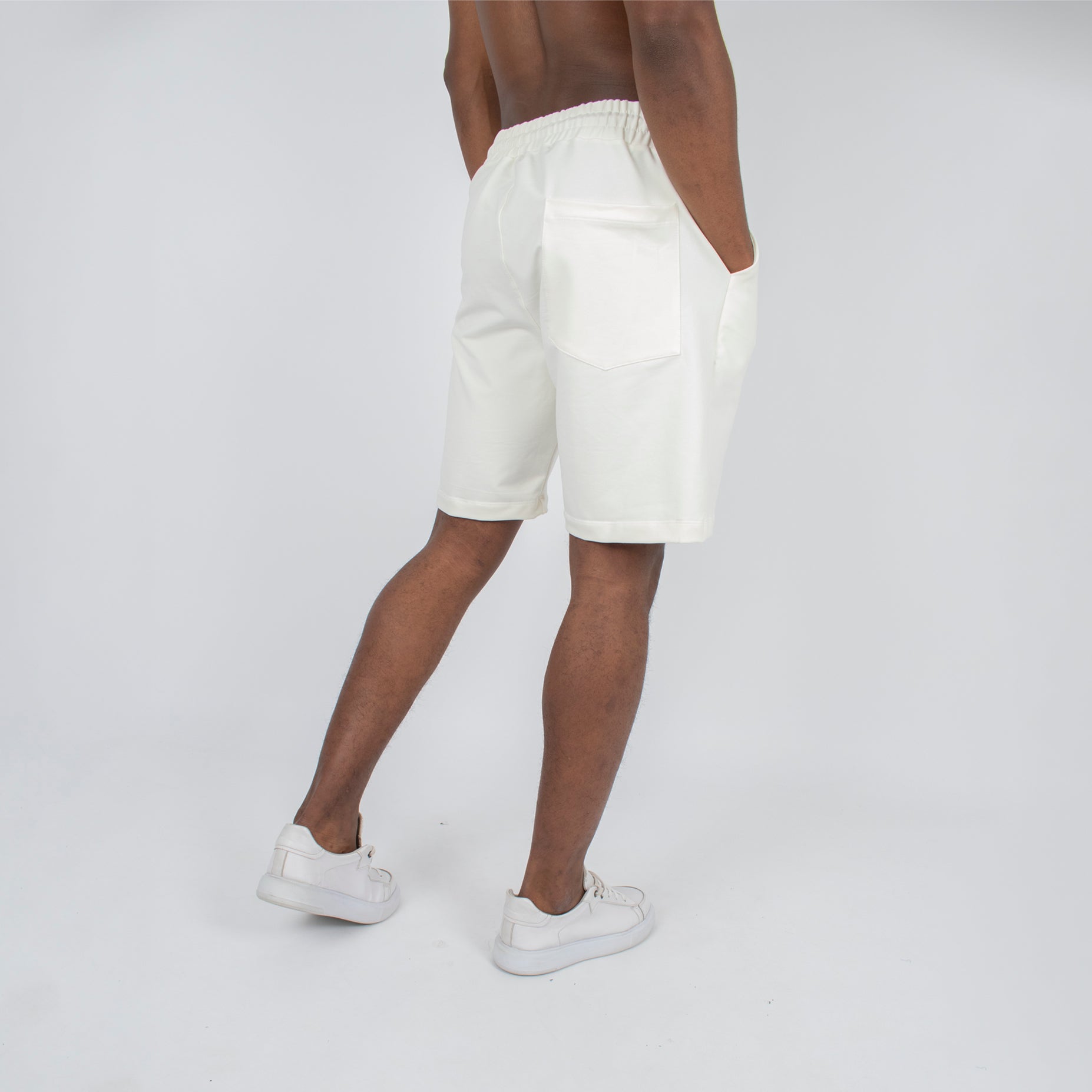 Pantaloneta básica hombre crudo