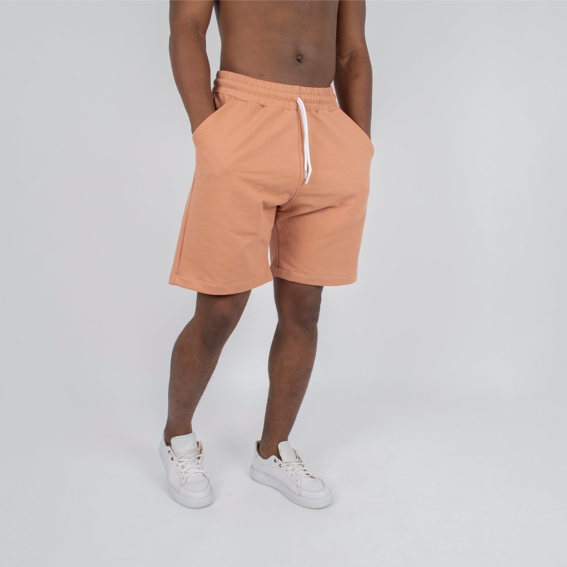 Pantaloneta hombre burda palo rosa