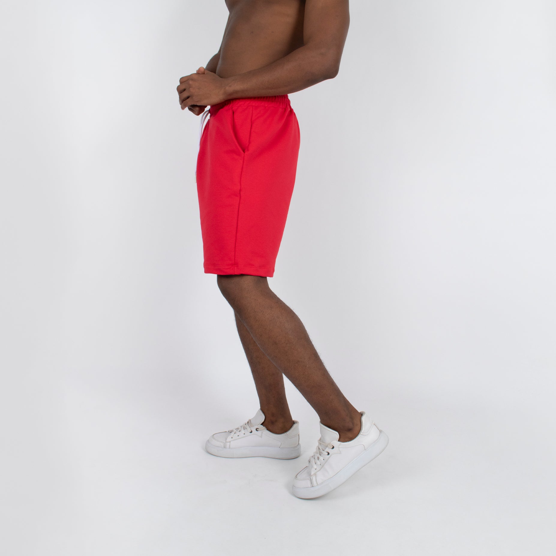 Pantaloneta hombre burda rojo