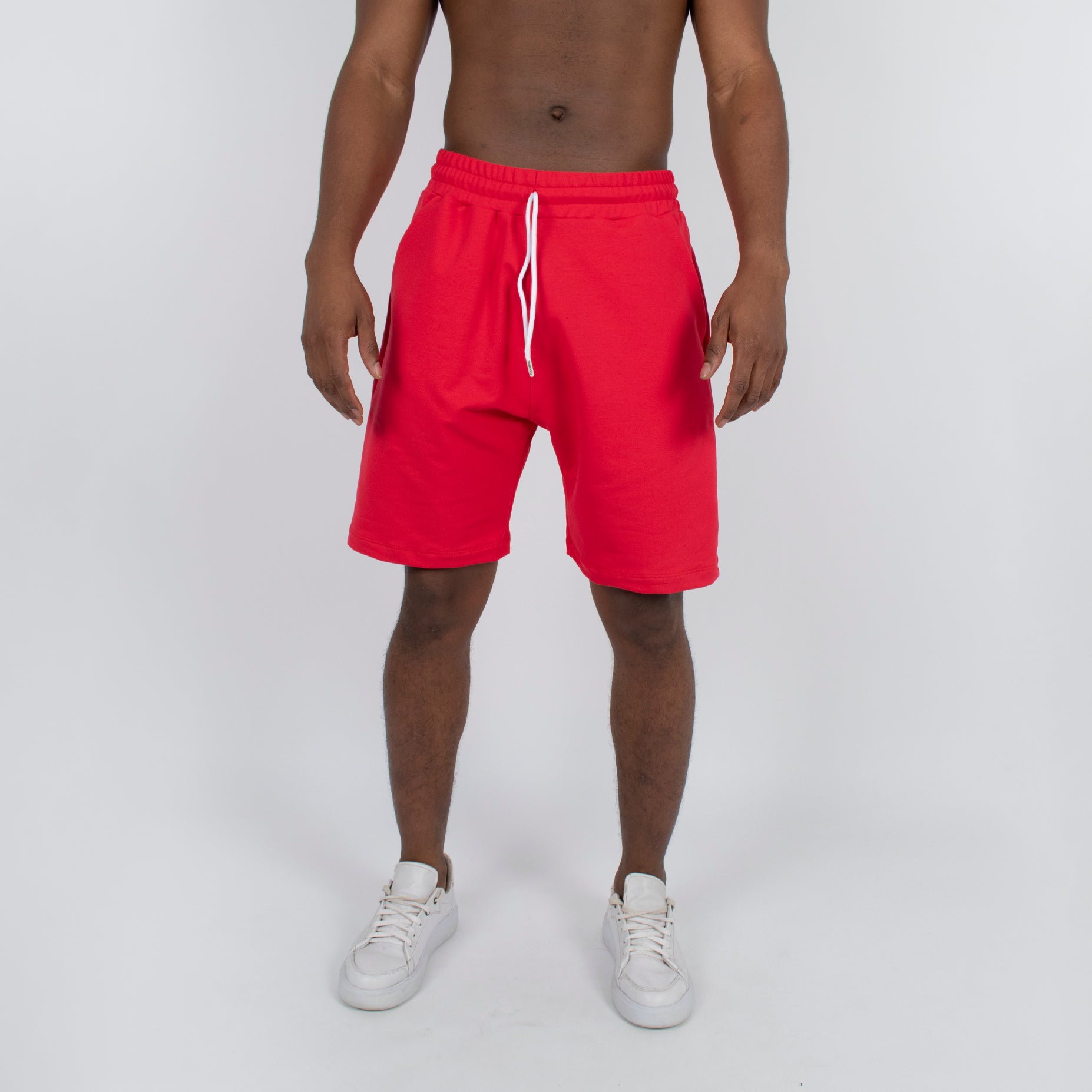 Pantaloneta hombre burda rojo