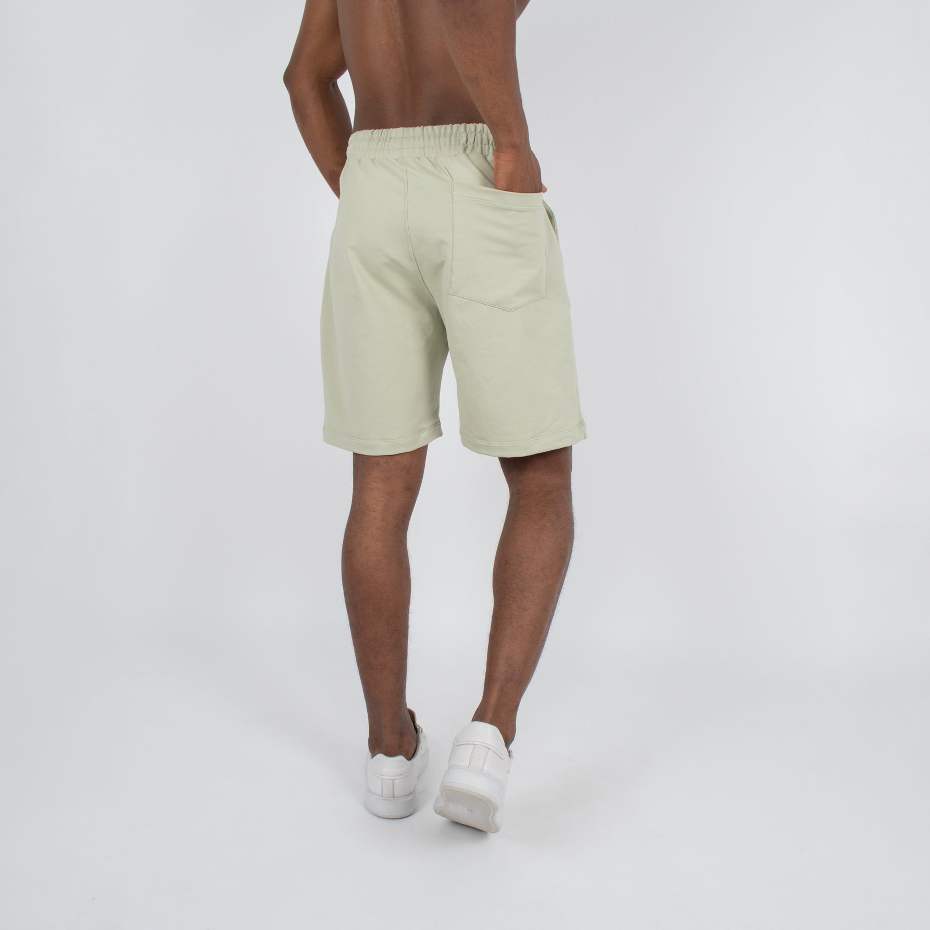 Pantaloneta hombre burda  verde