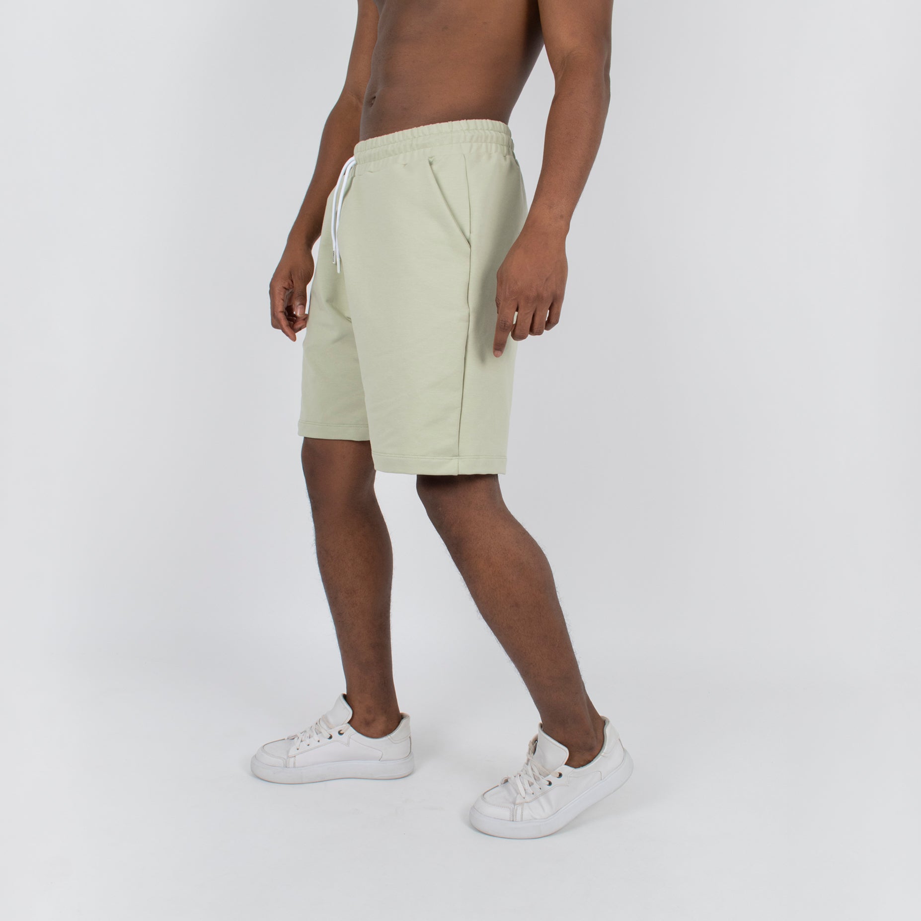 Pantaloneta hombre burda  verde