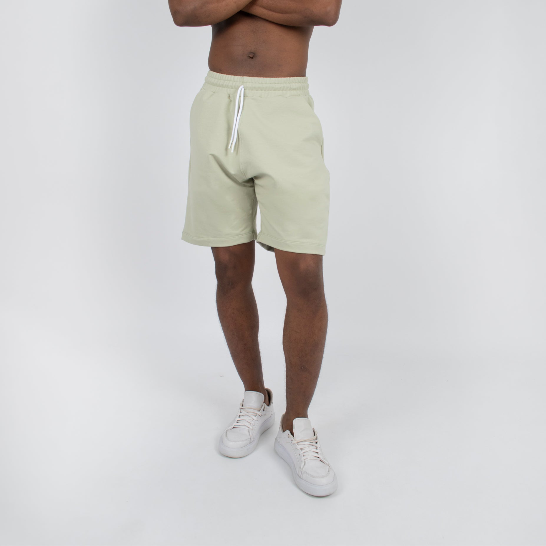 Pantaloneta hombre burda  verde