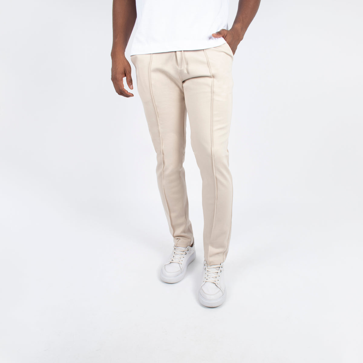 Pantalon hombre tela avena