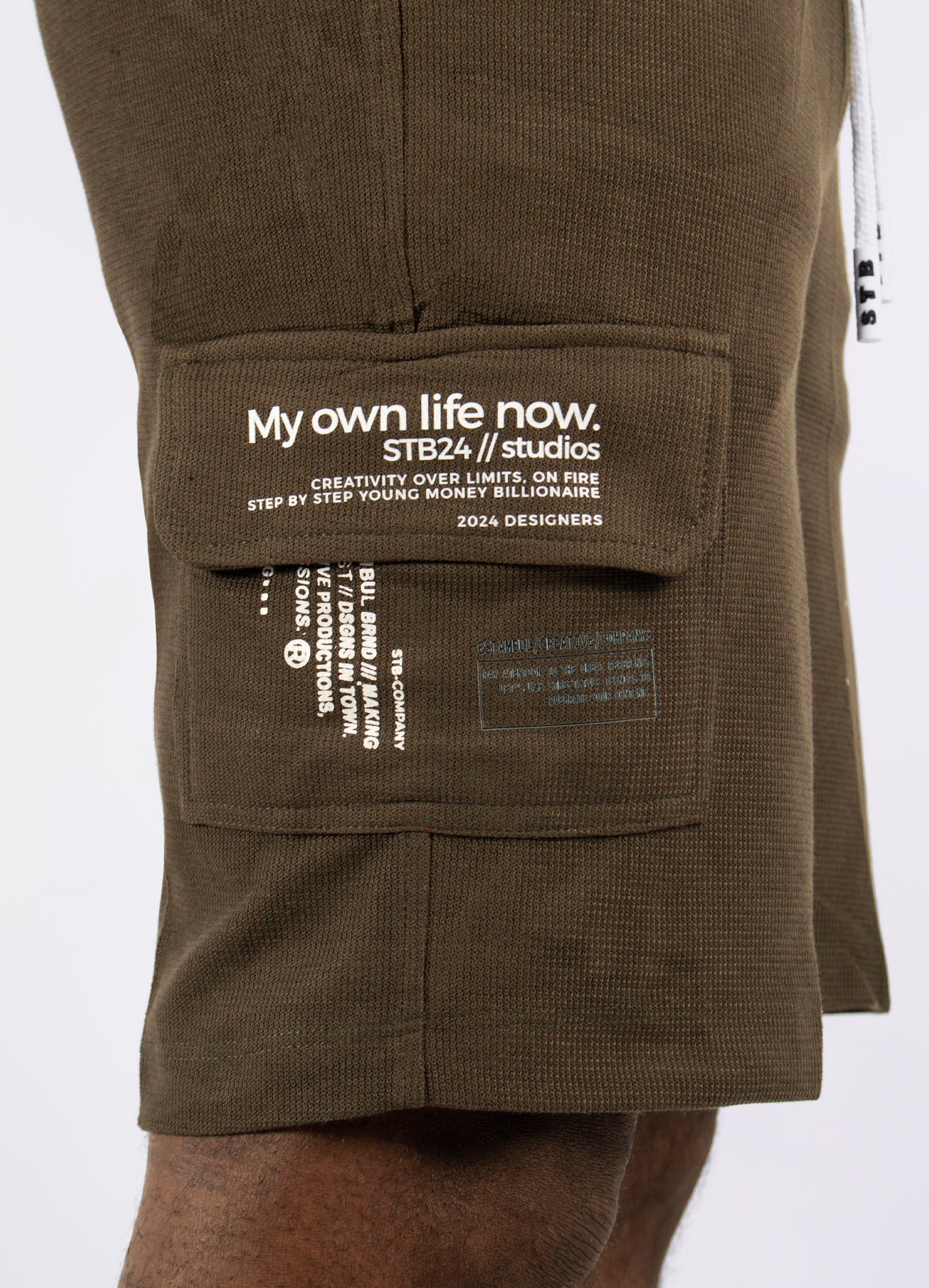 Pantaloneta hombre Cargo Verde