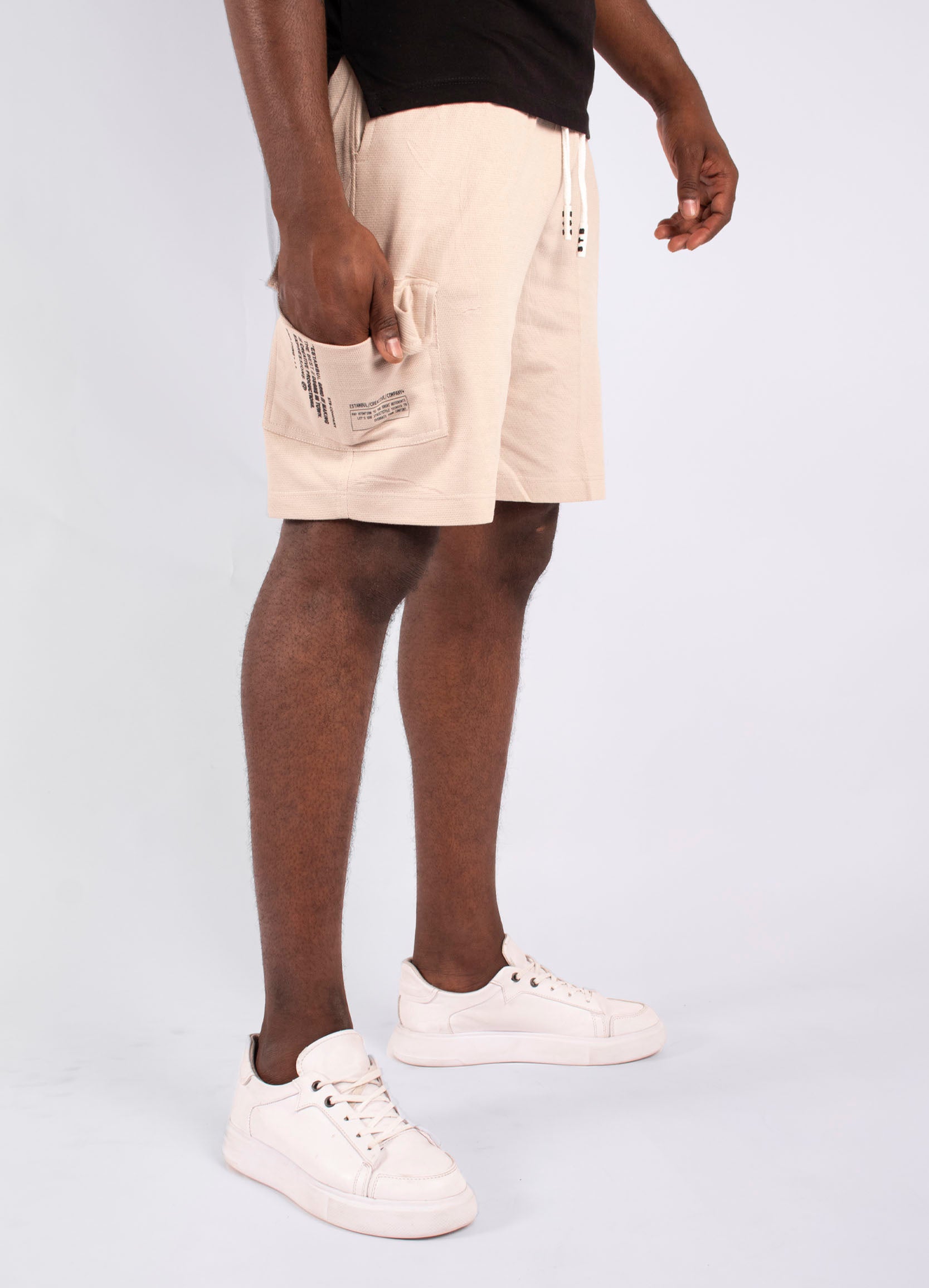 Pantaloneta hombre Cargo Camel