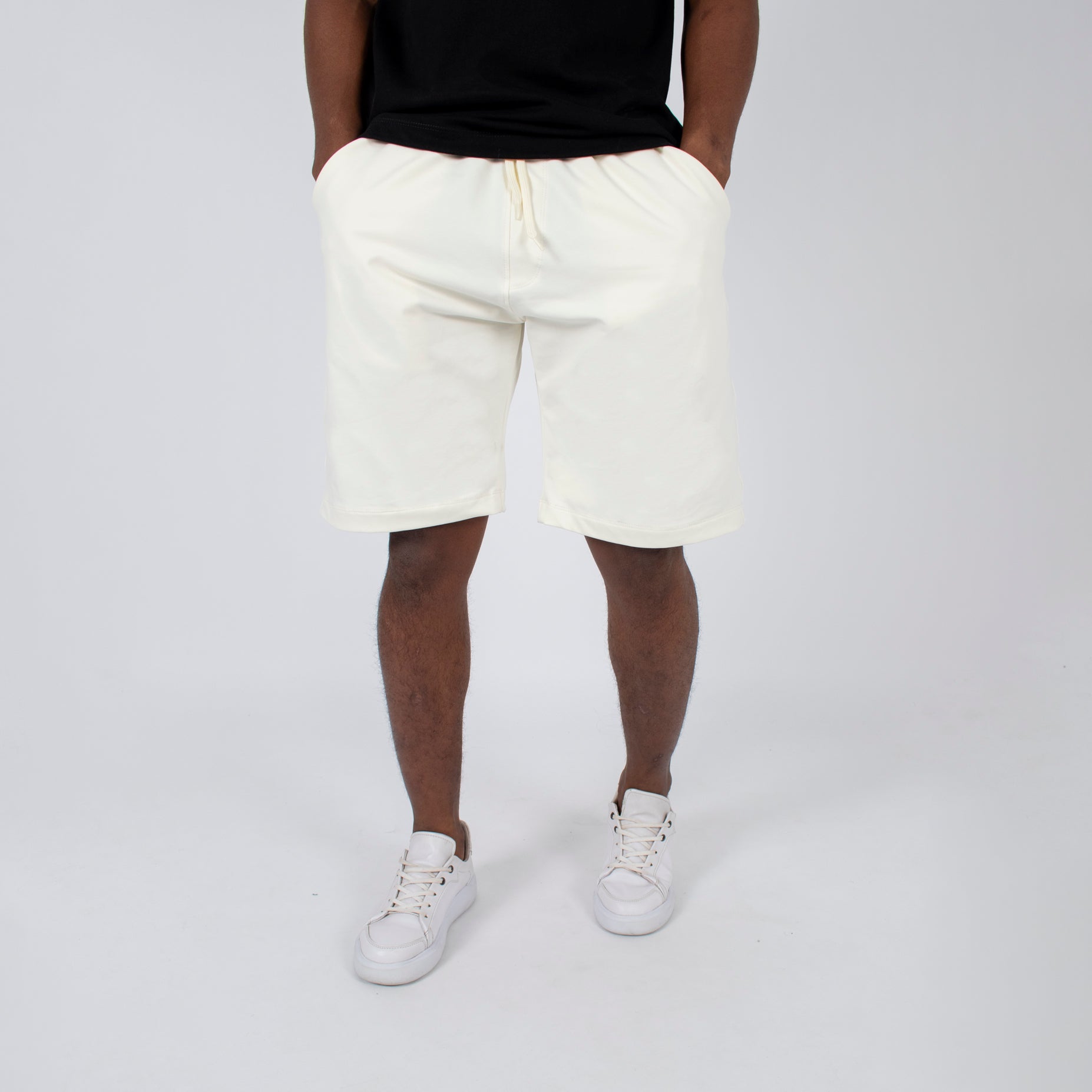 Pantaloneta hombre burda marfil