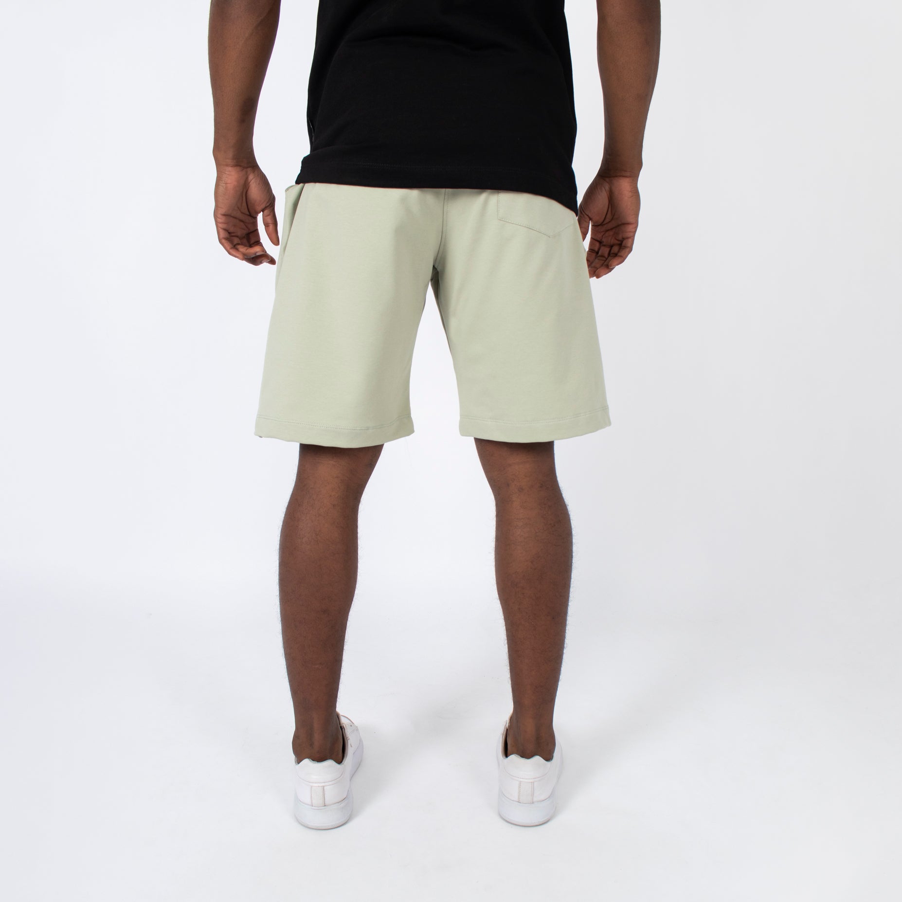 Pantaloneta hombre burda verde