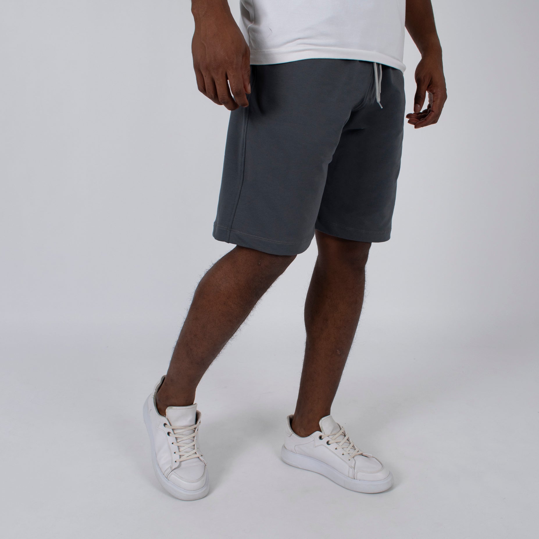 Pantaloneta hombre burda gris