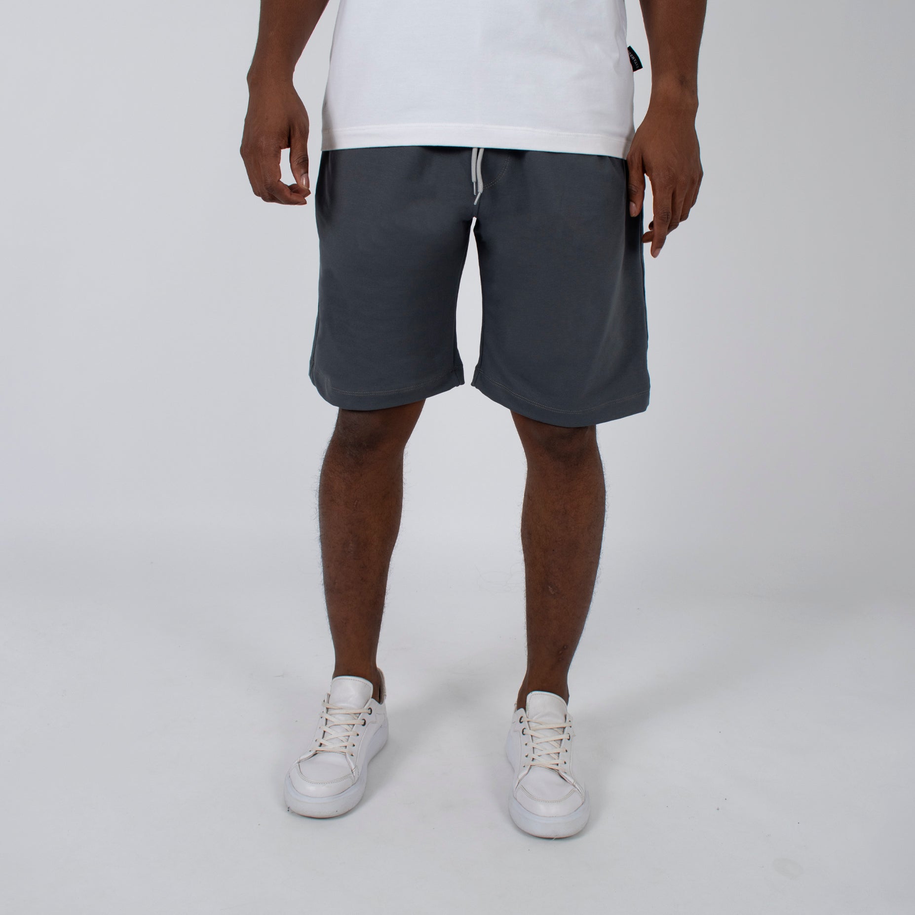 Pantaloneta hombre burda gris