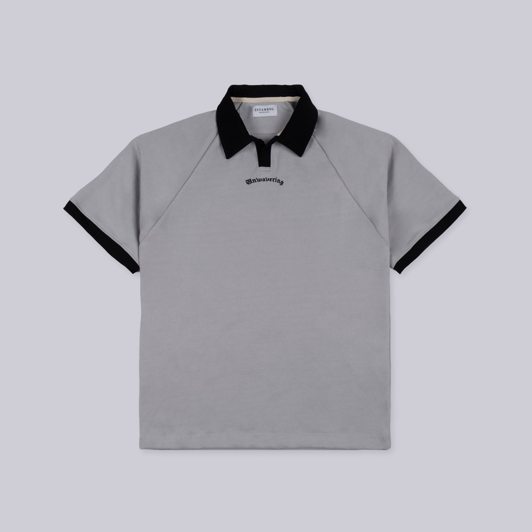 Polo hombre cuello y bordado