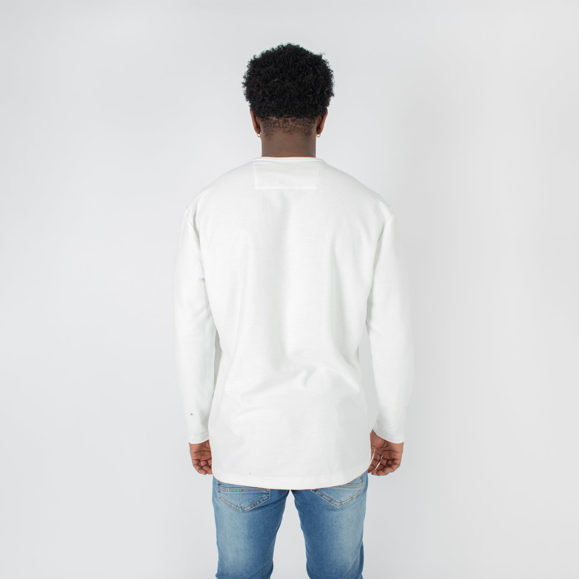 Polo hombre textura  ml crudo