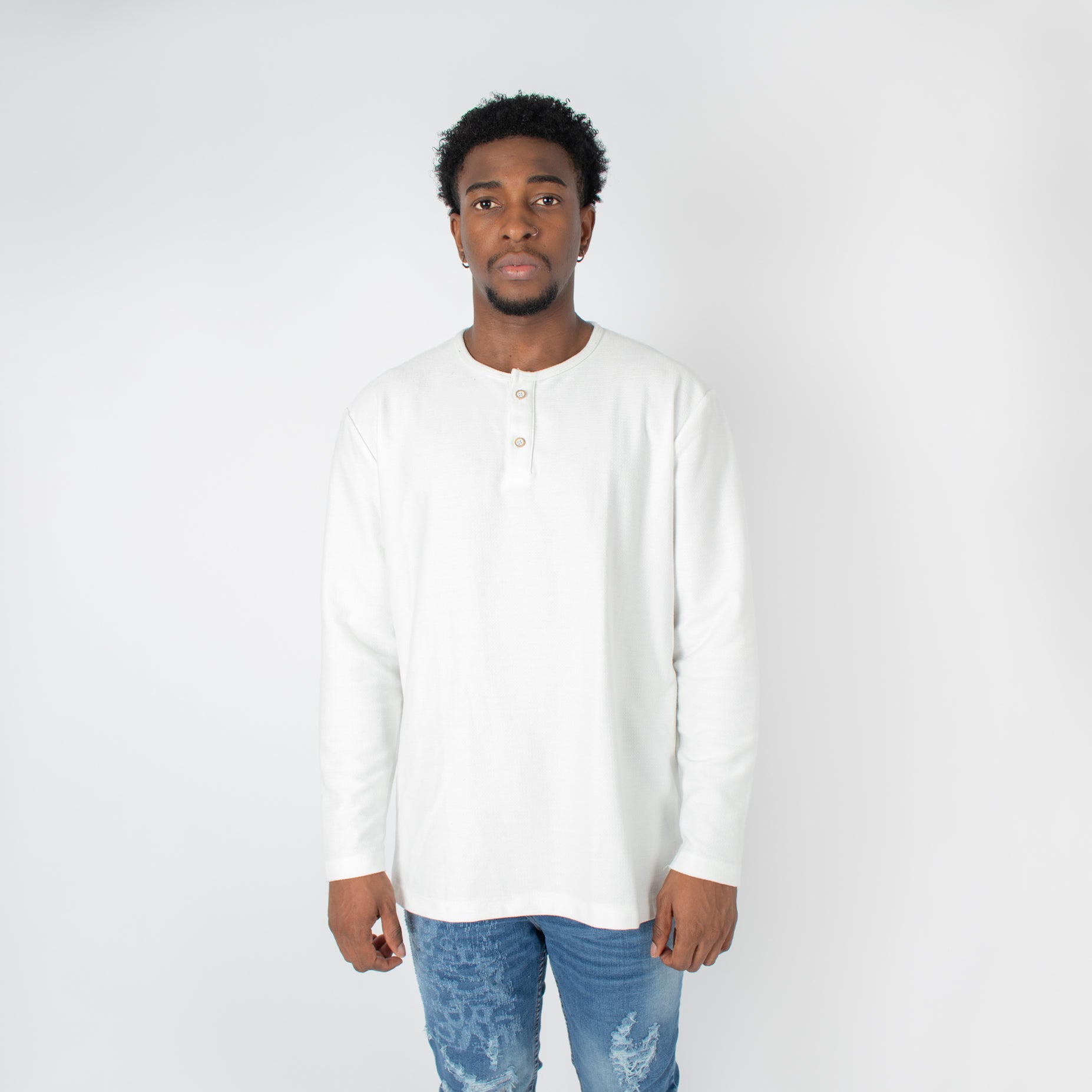 Polo hombre textura  ml crudo