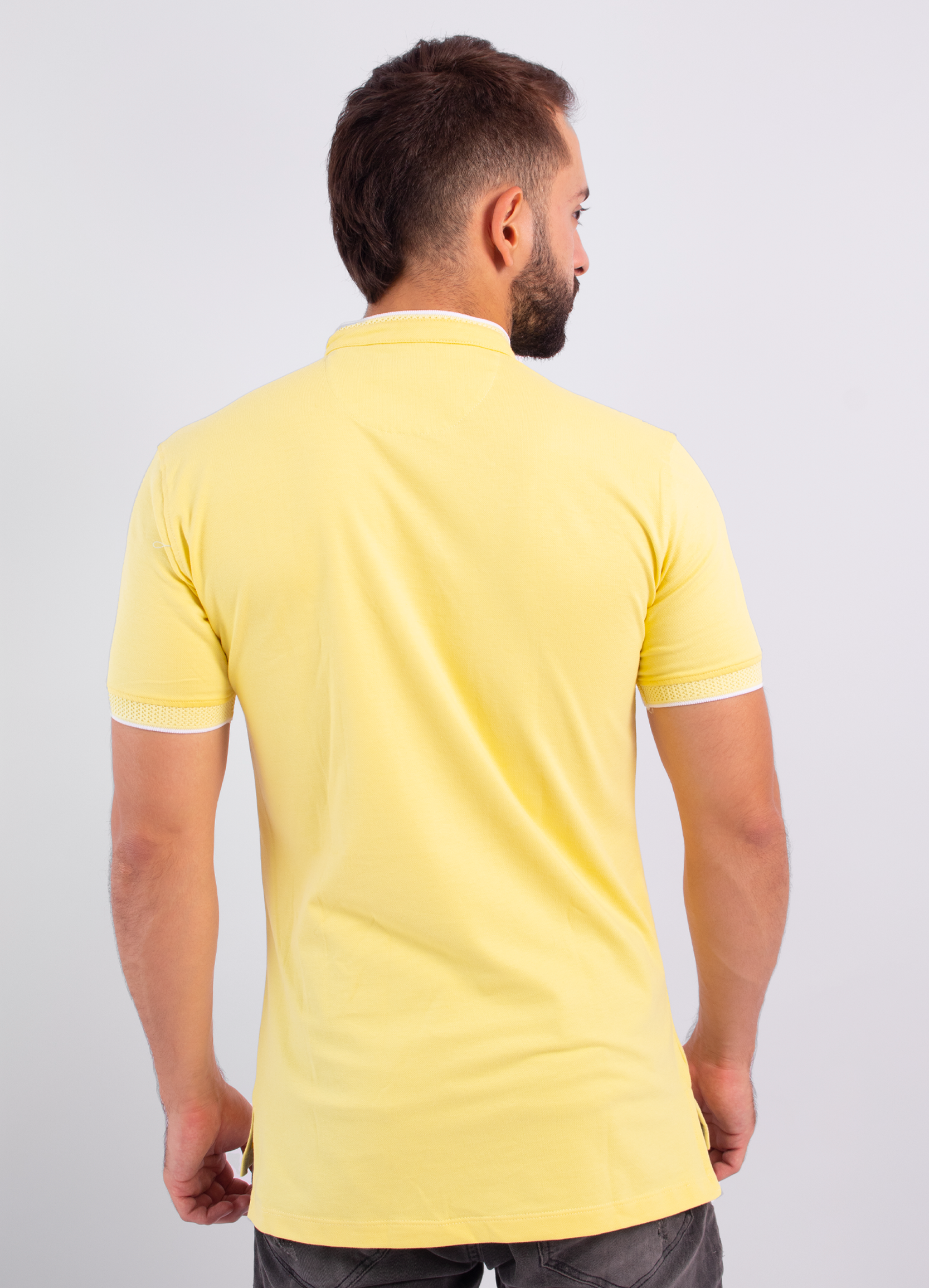Polo hombre Básico amarillo