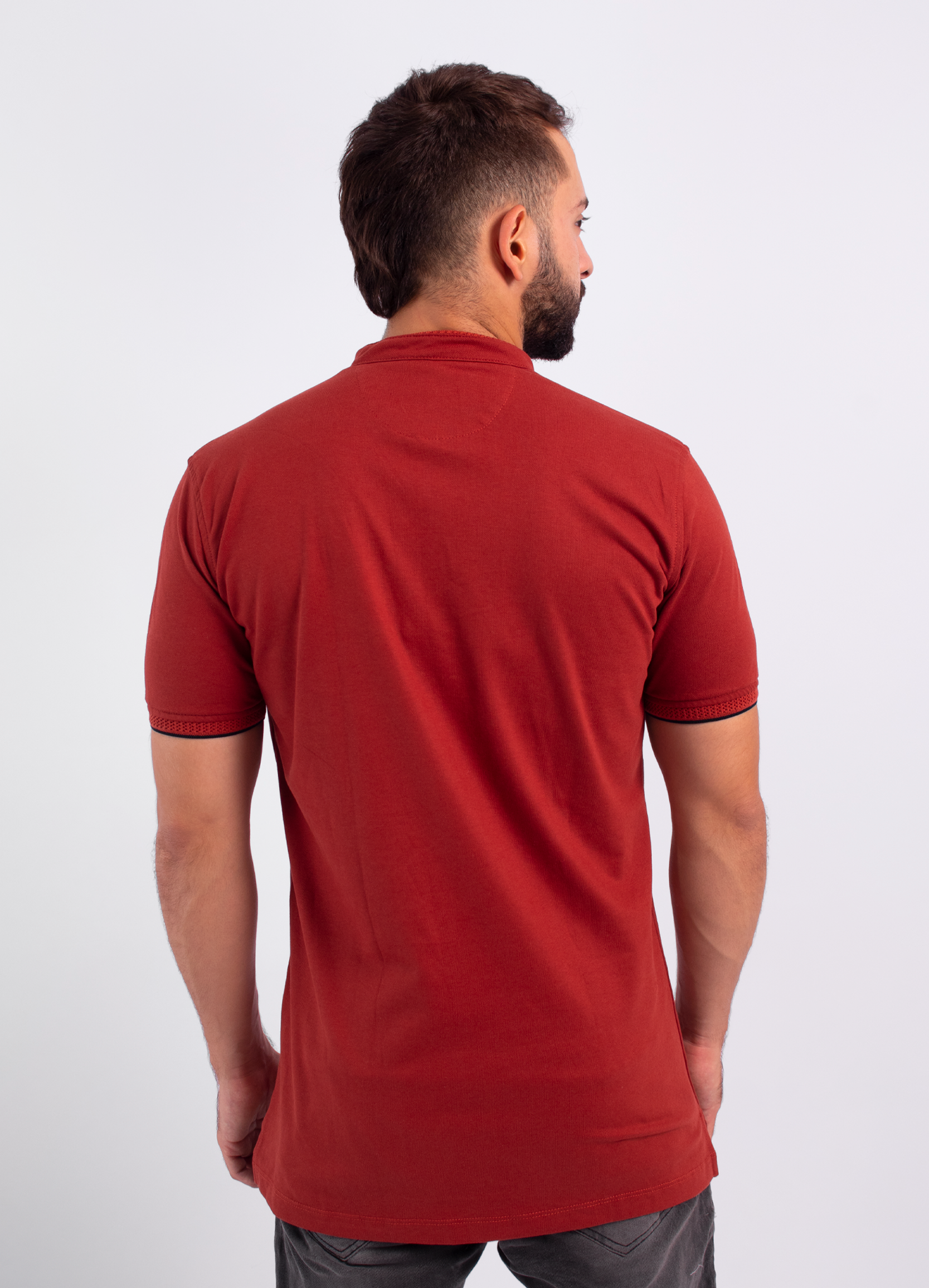 Polo hombre Básico vinotinto