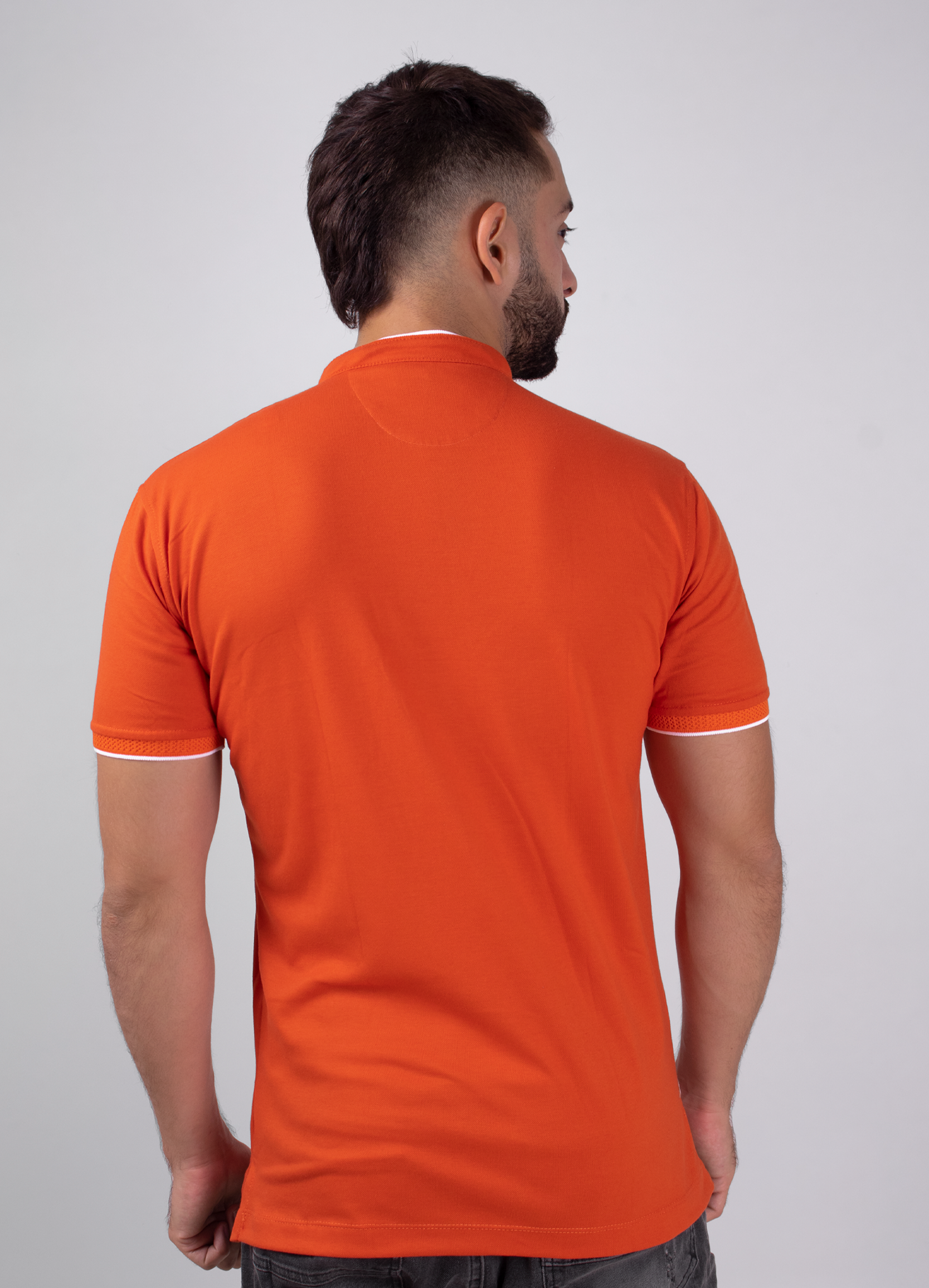 Polo hombre Básico naranja