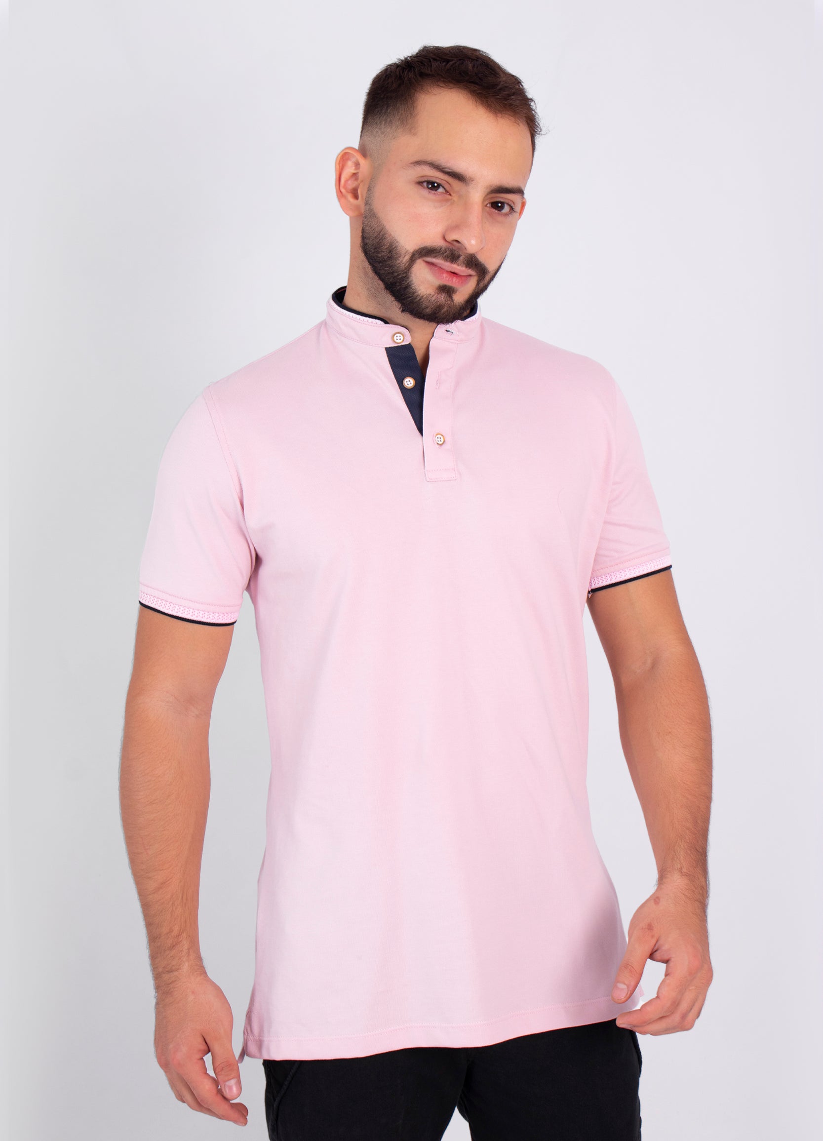 Polo hombre Básico Rosado