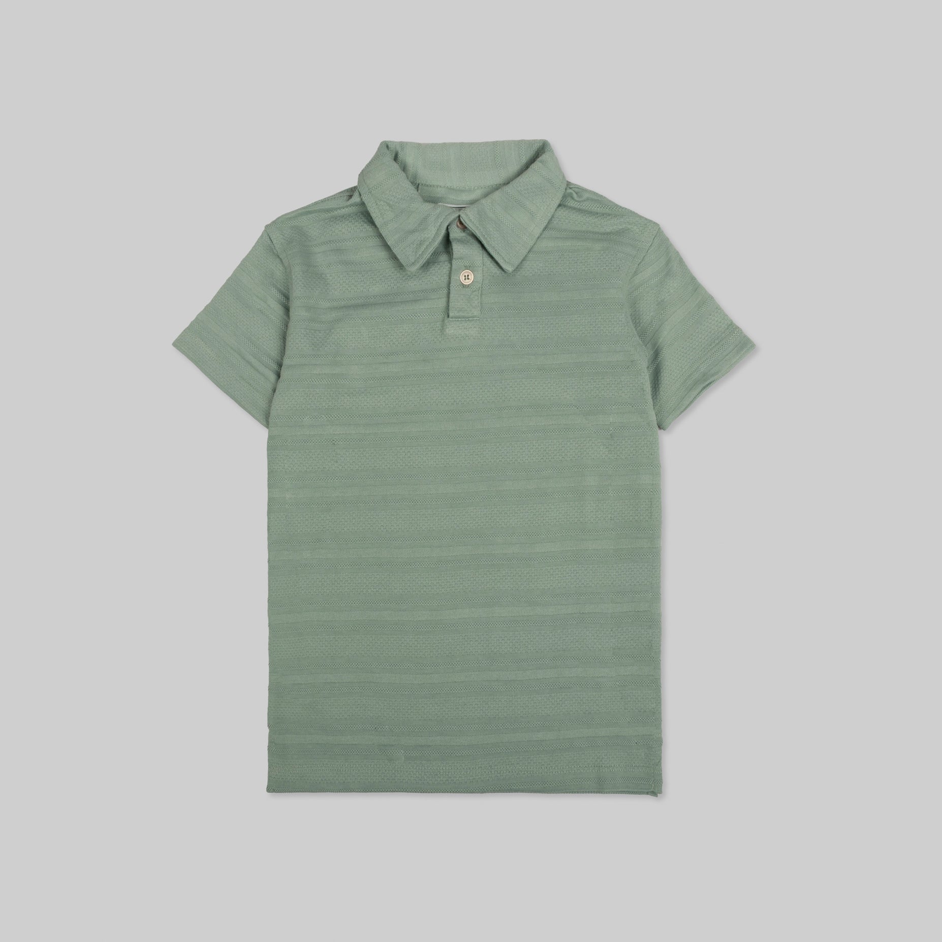 Polo niño textura verde