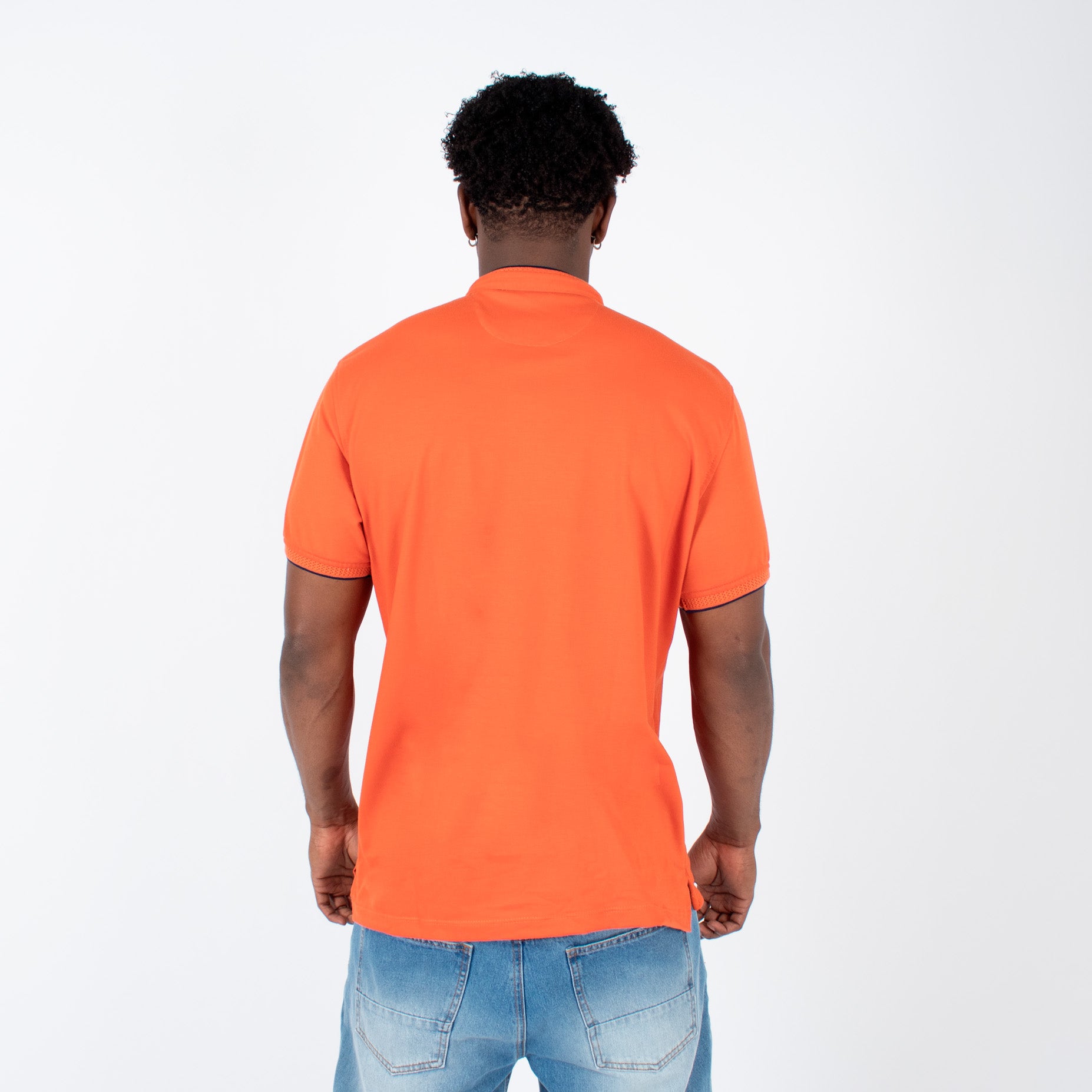 Polo hombre naranja