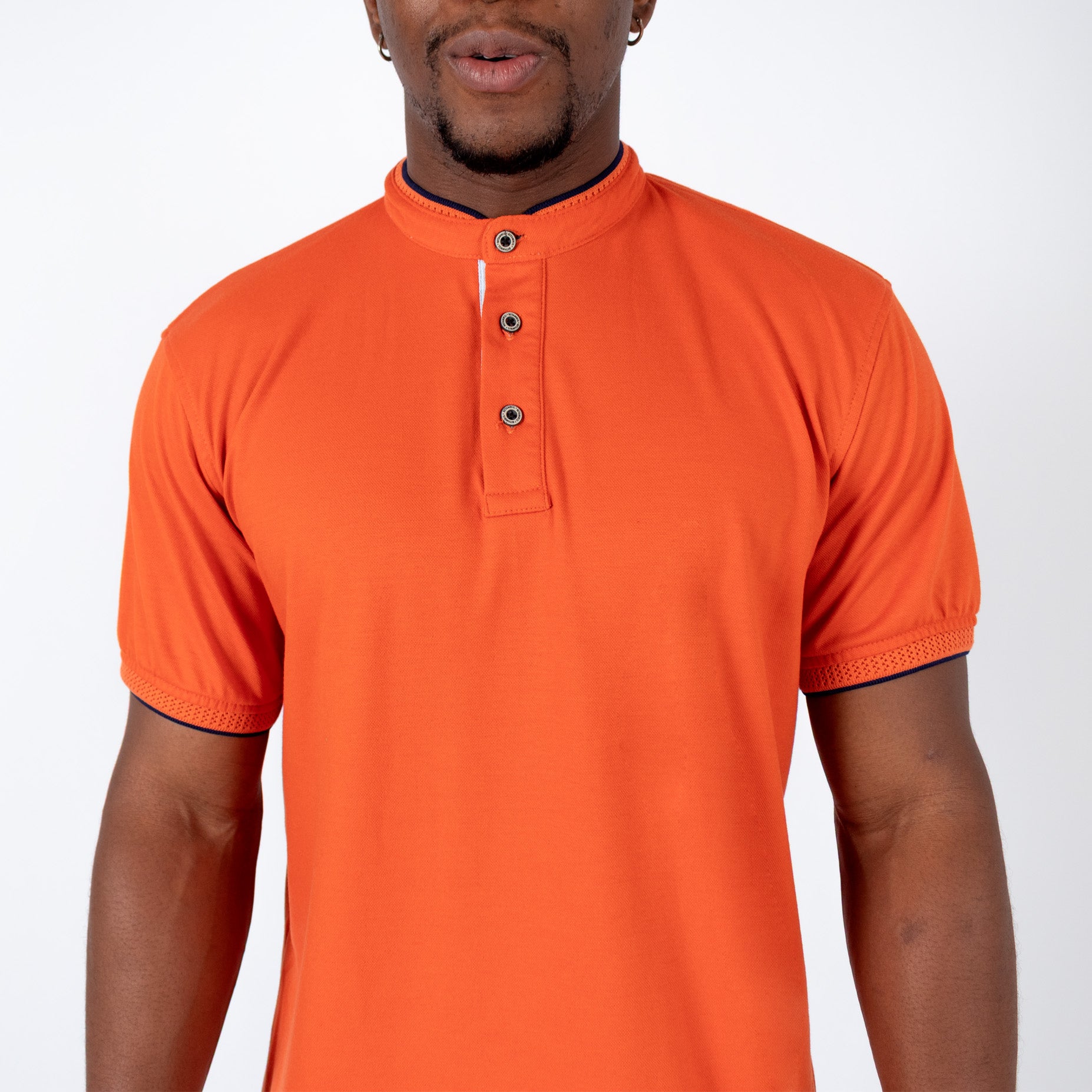 Polo hombre naranja