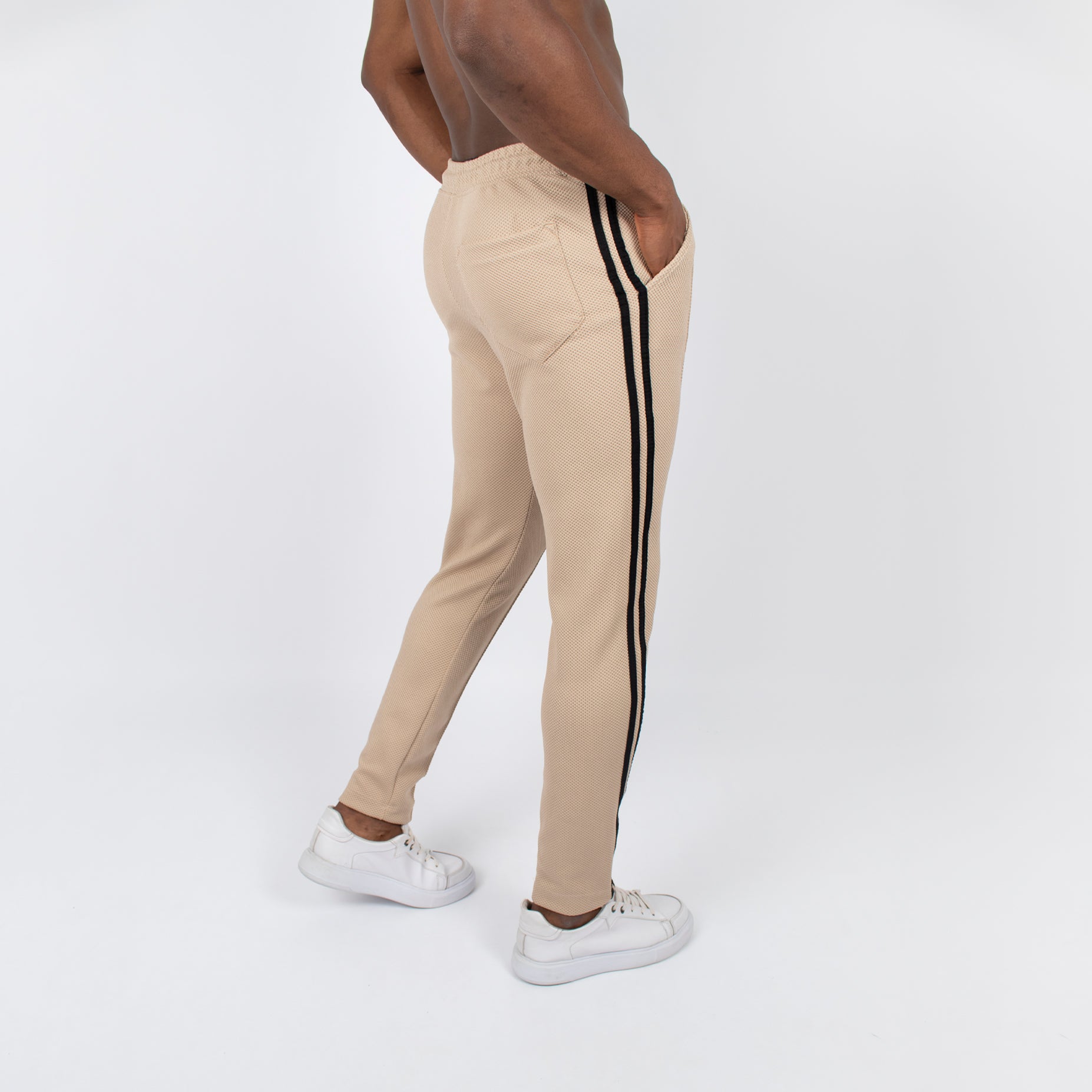 Sudadera hombre textura camel