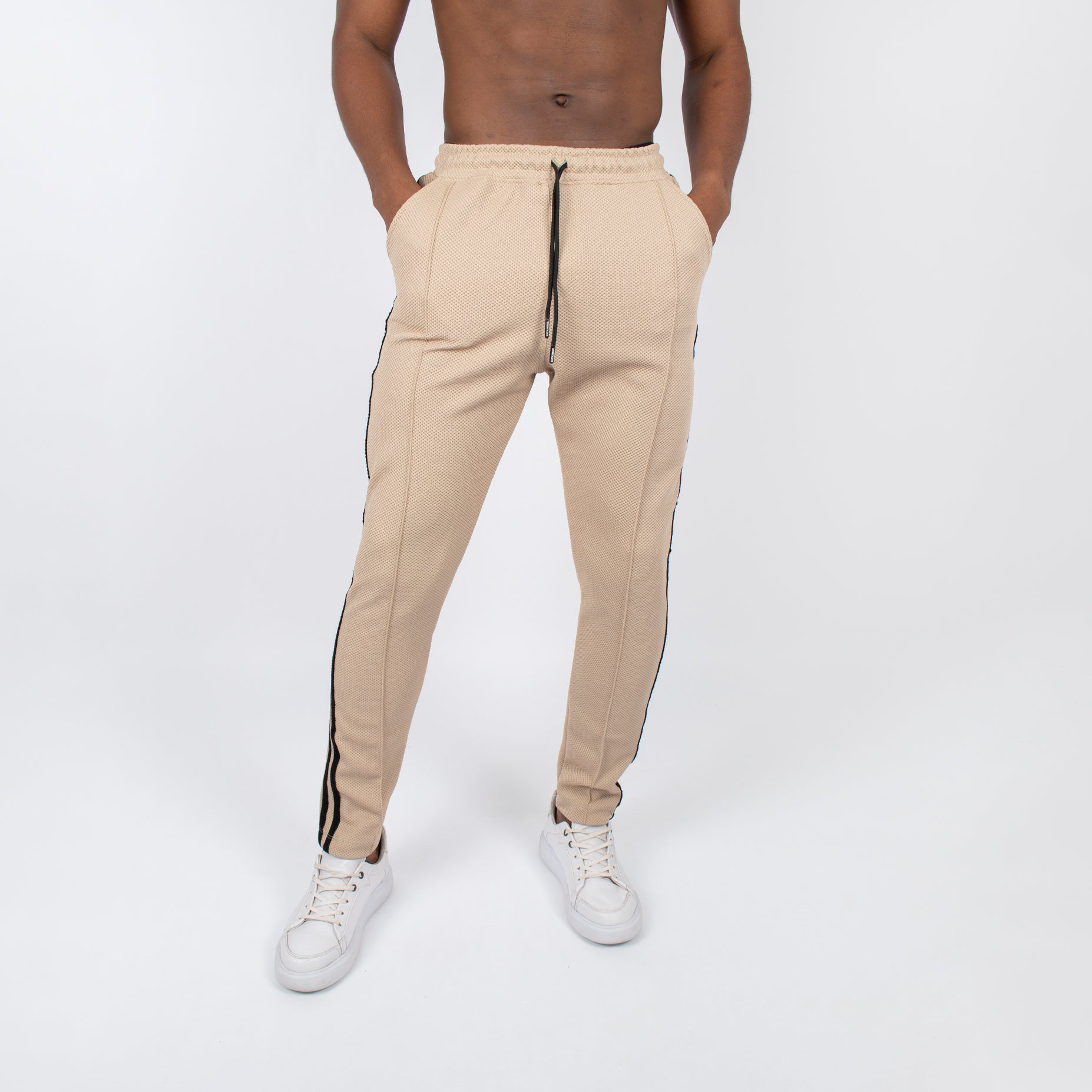 Sudadera hombre textura camel