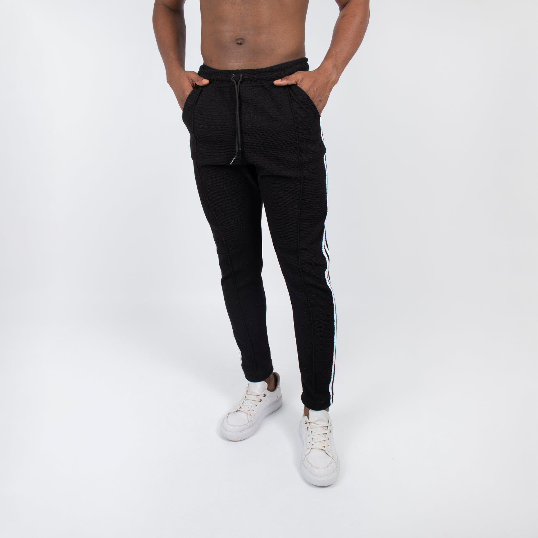 Sudadera hombre textura negra