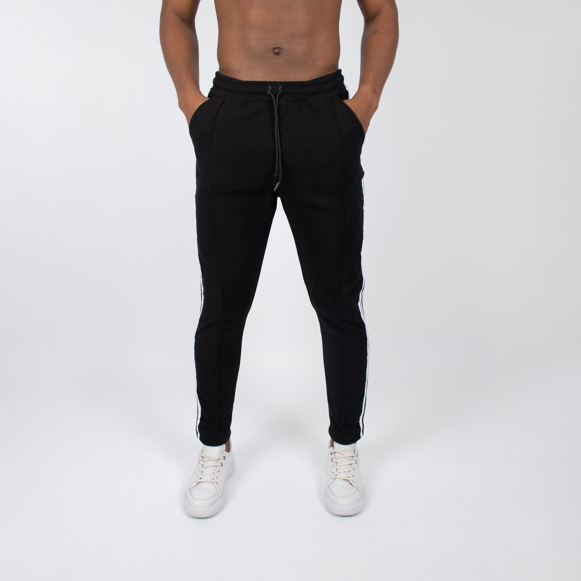 Sudadera hombre textura negra