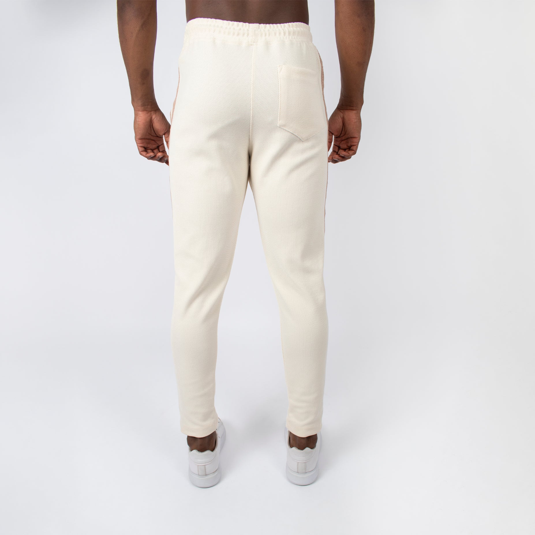 Sudadera hombre textura crema