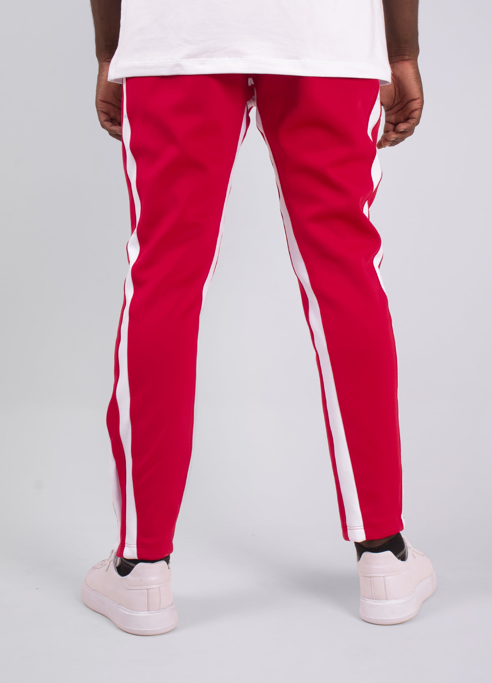 Sudadera hombre cierre rojo