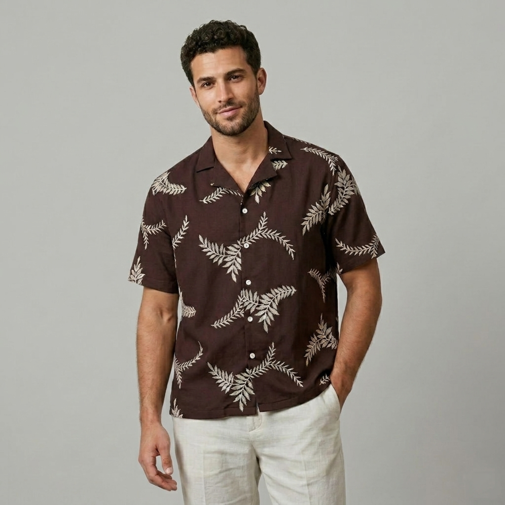 Camisa hombre textura