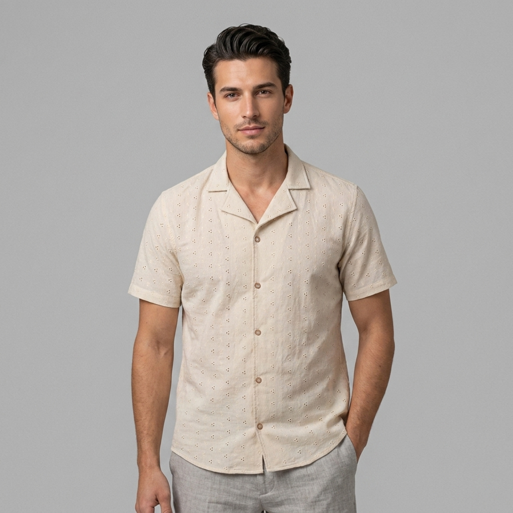 Camisa hombre textura