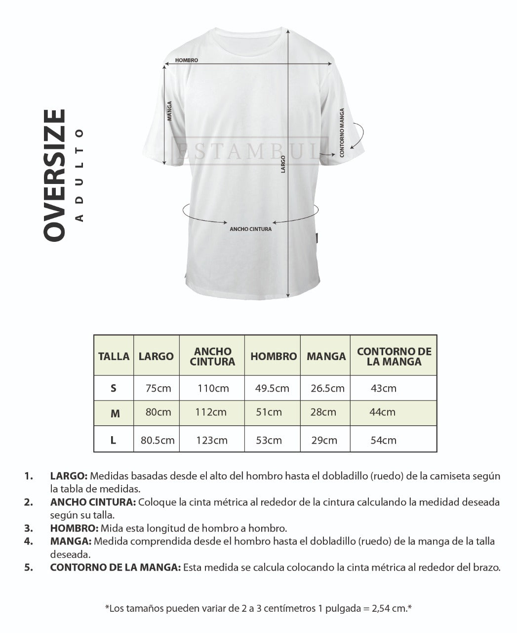Oversize hombre Eminen